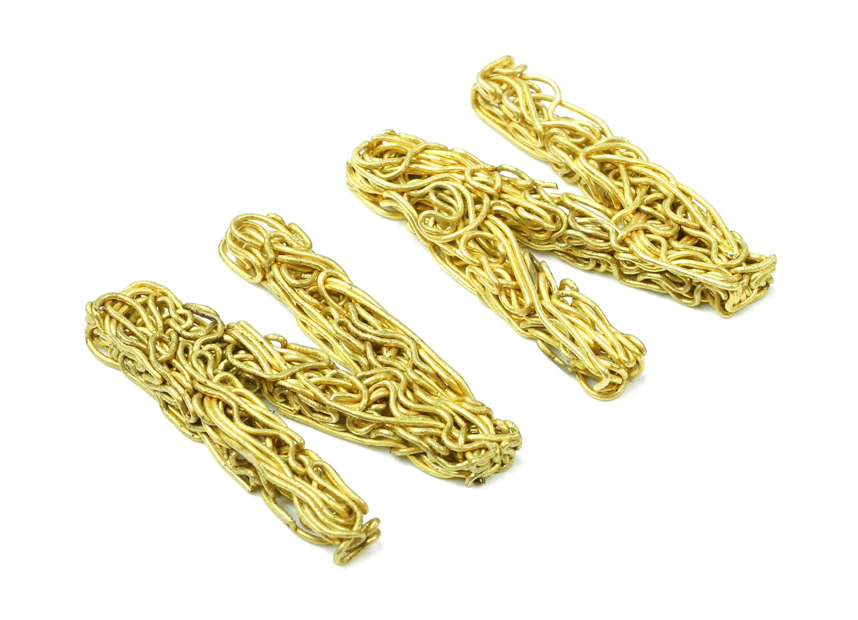 Brass N letter Pendant - Raw Brass Hammered Wire Letter N Alphabets Charms - Jewelry Supplies - 28.07x16.35x3.4mm - PP2932 - DOMEDBAZAAR