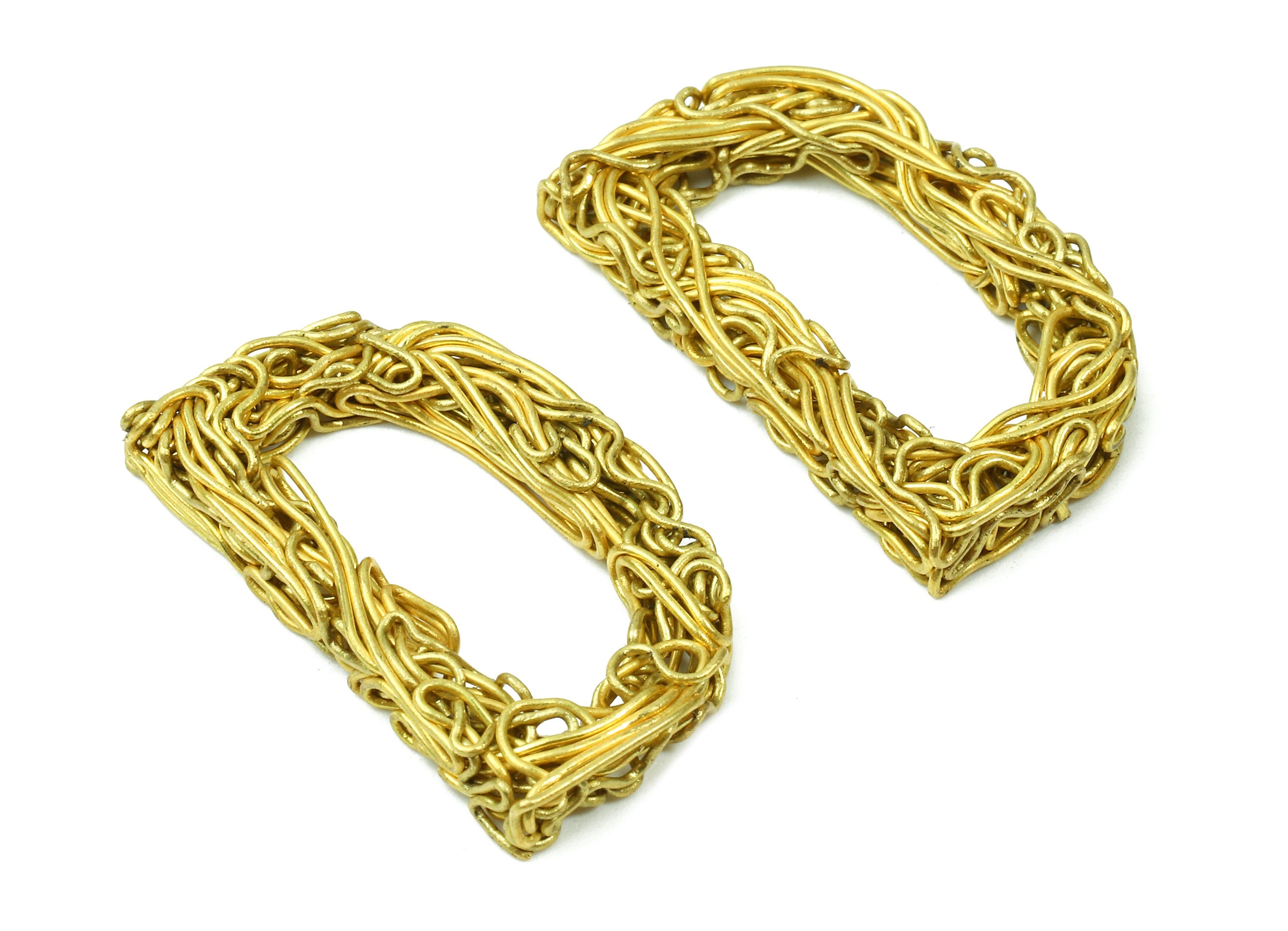 Brass D letter Pendant - Raw Brass Hammered Wire Letter D Alphabets Charms - Jewelry Supplies - 27.91x17.03x3.79mm - PP2922 - DOMEDBAZAAR