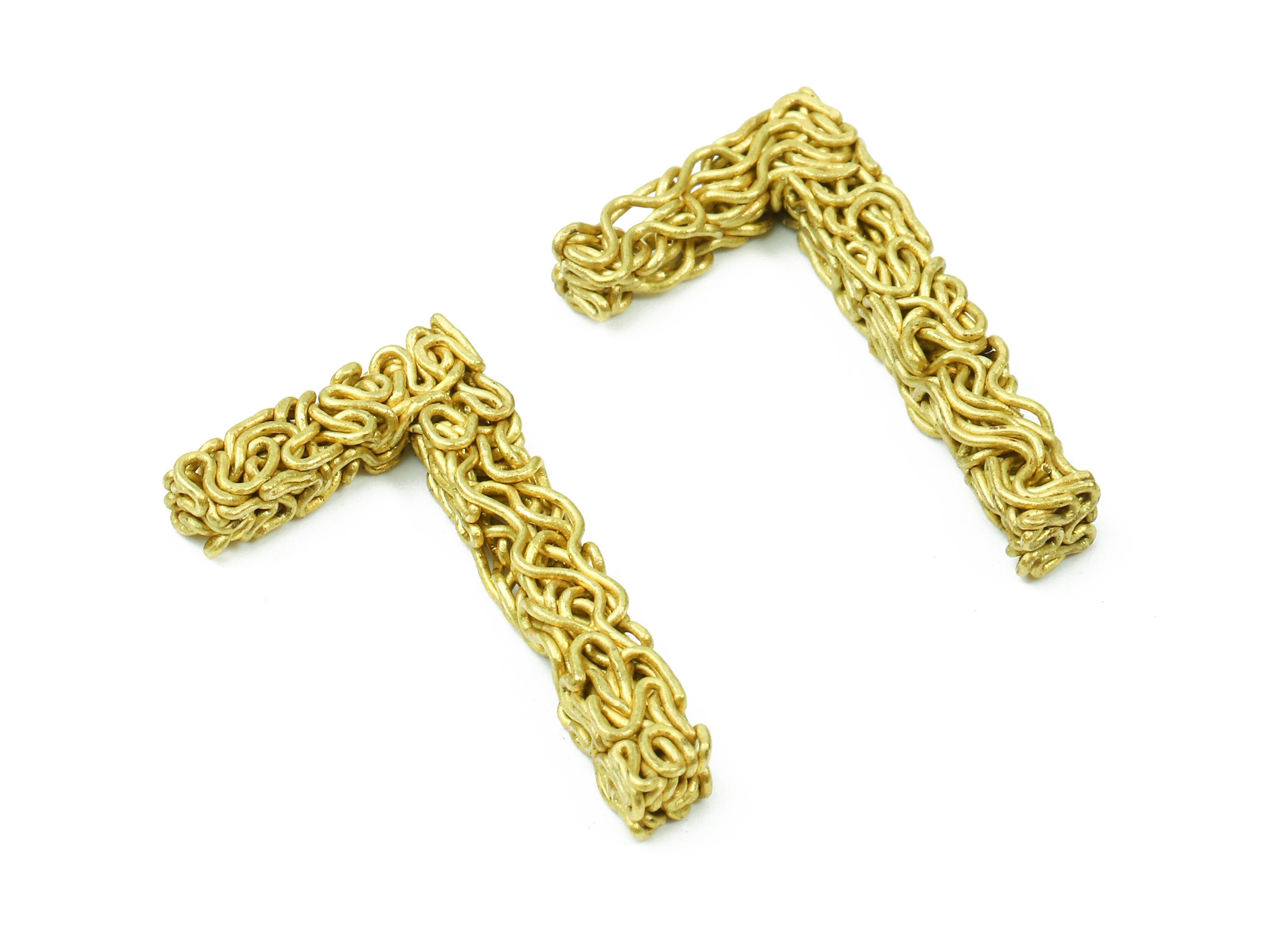 Brass 7 Number Pendant - Raw Brass Hammered Wires 7 Number Charms - Jewelry Supplies - 26.84x14.93x3.43mm - PP2916 - DOMEDBAZAAR