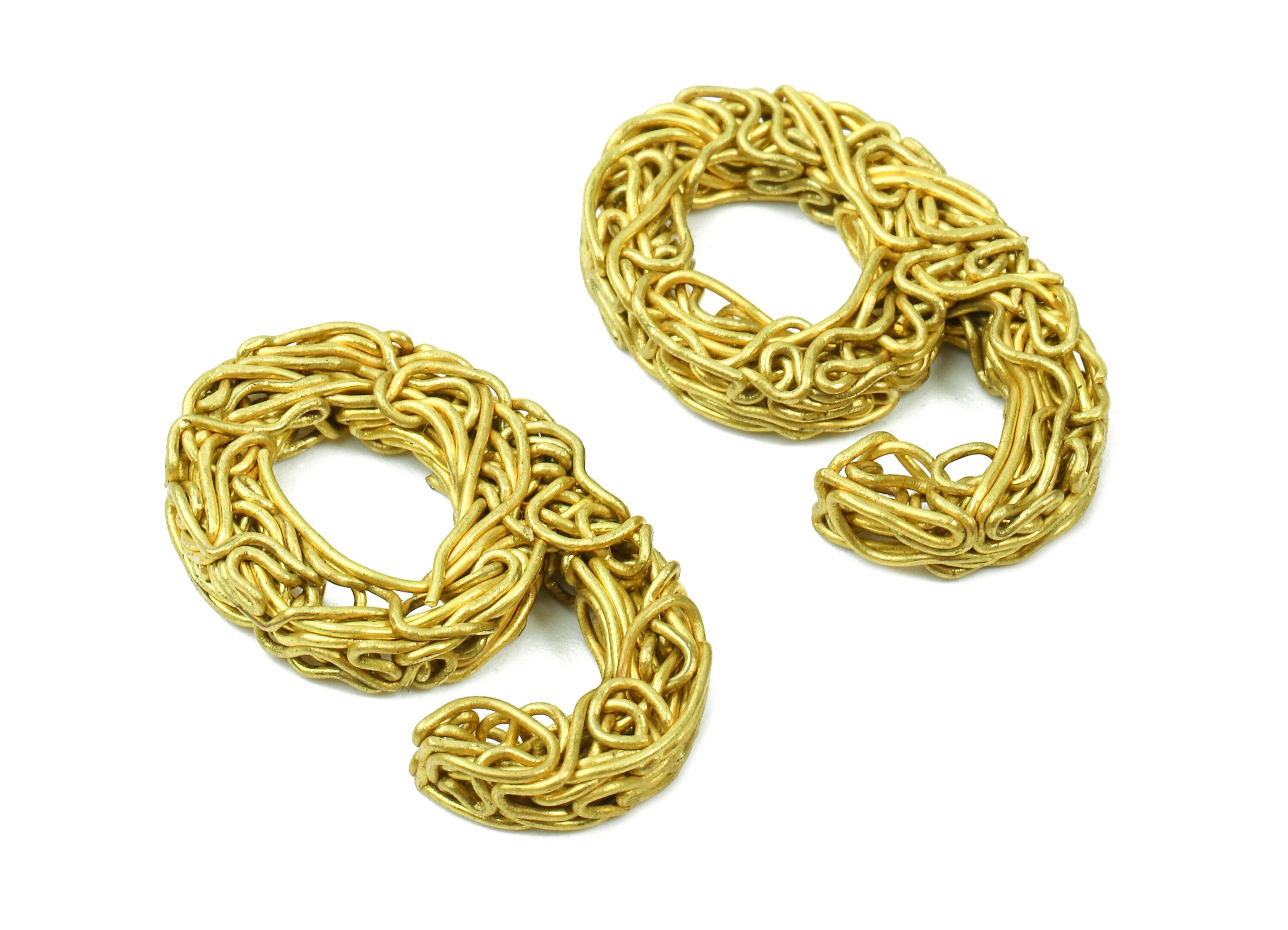 Brass 9 Number Pendant - Raw Brass Hammered Wires 9 Number Charms - Jewelry Supplies - 25.21x14.7x3.38mm - PP2918 - DOMEDBAZAAR