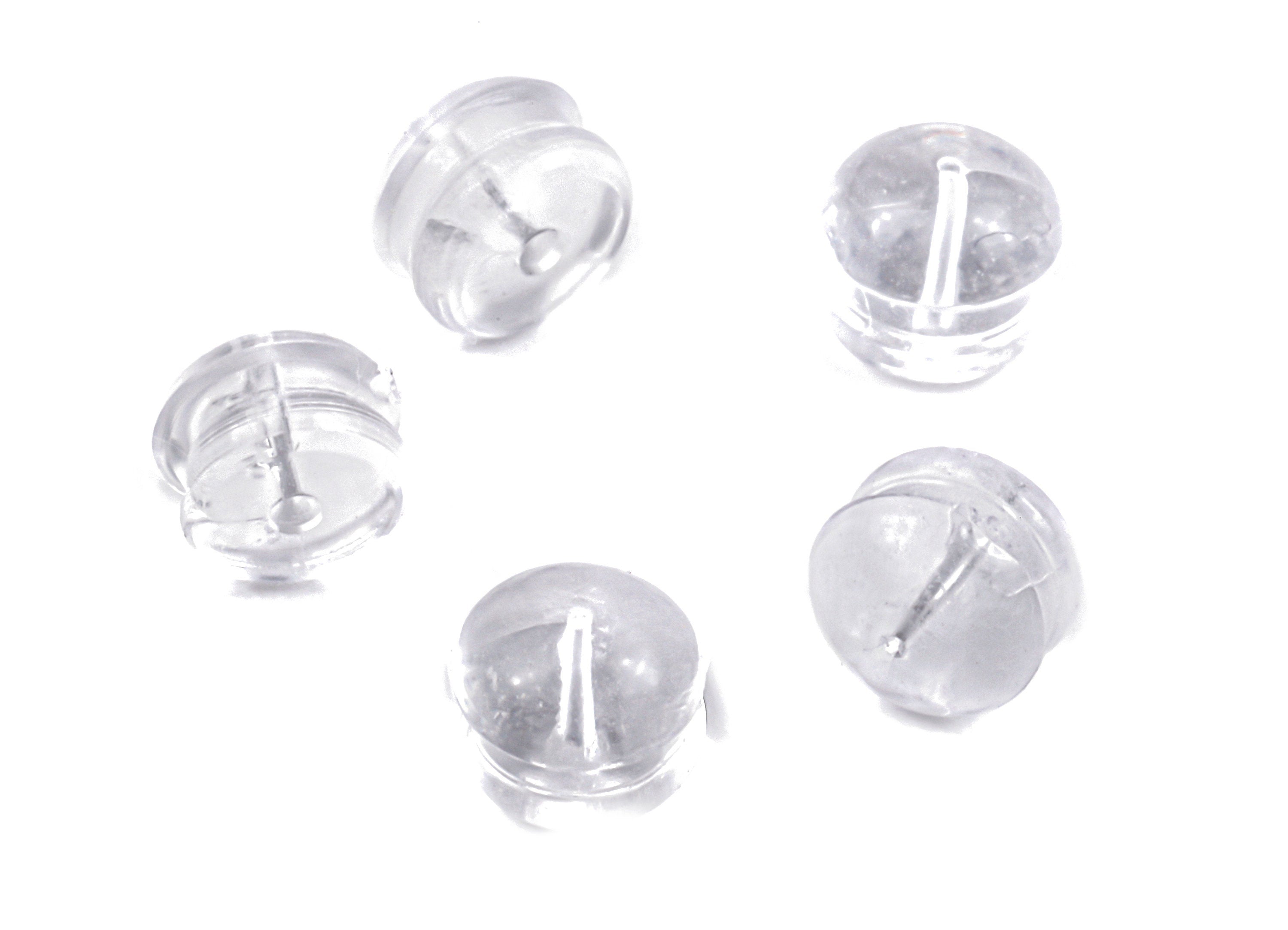 Rubber Earring Stopper Nuts - Rubber Earring Findings - Earring Back - 5.01x3.83mm - ES1004 - DOMEDBAZAAR