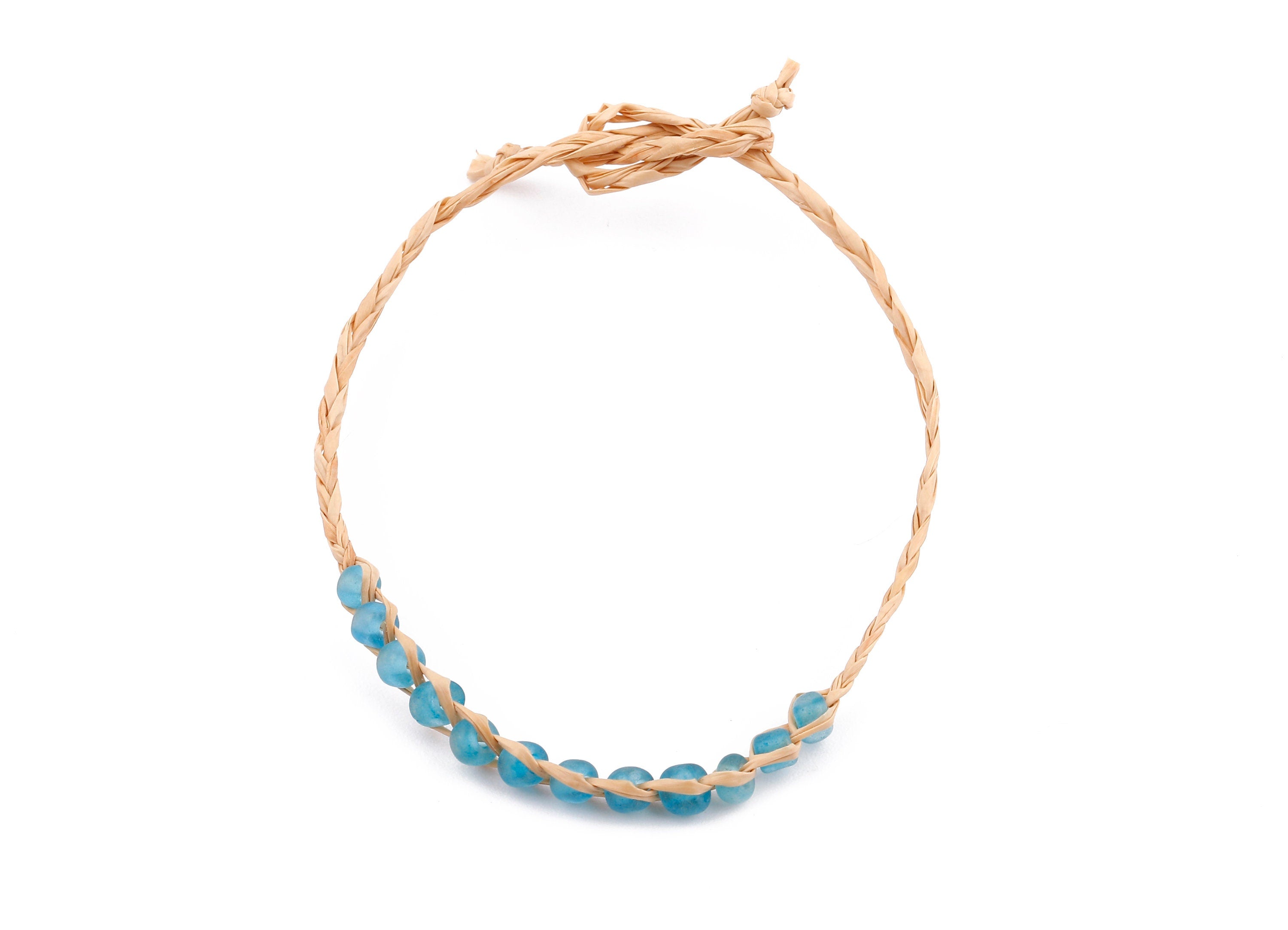 Lafite Grass Knotted Bracelet with Acrylic Beads - Lafite Grass Bracelet - Acrylic Beads Bracelet - Bracelet Jewelry - 264x4.29mm - LS1003 - DOMEDBAZAAR