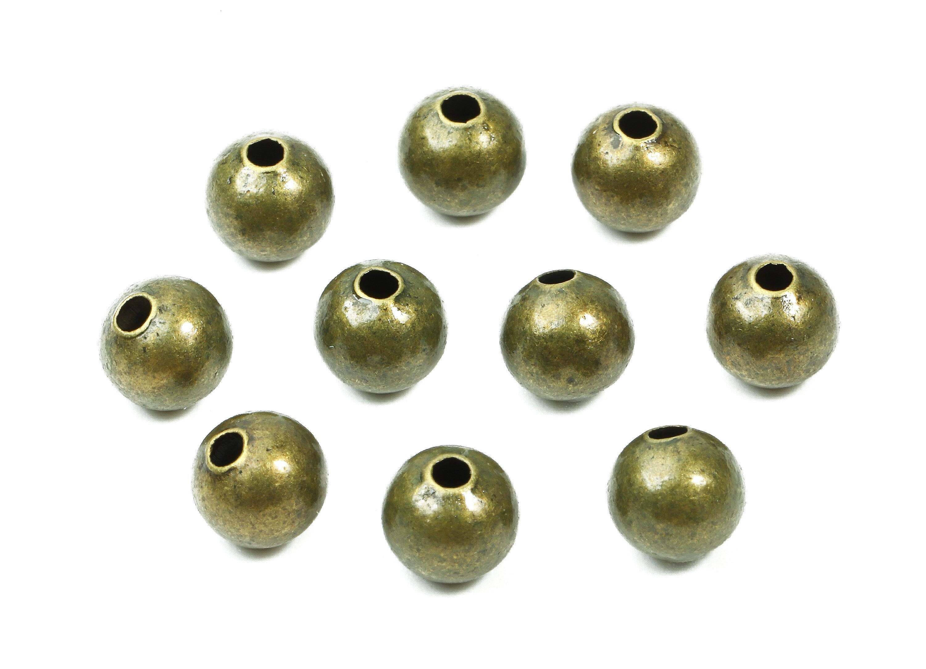 Brass Spacer Ball Beads 6.0 - Antique Bronze Spacer Ball Beads - Necklace Beads - Earring Finding - Jewelry Supplies - 5.7x6.2mm - PP2816B - DOMEDBAZAAR