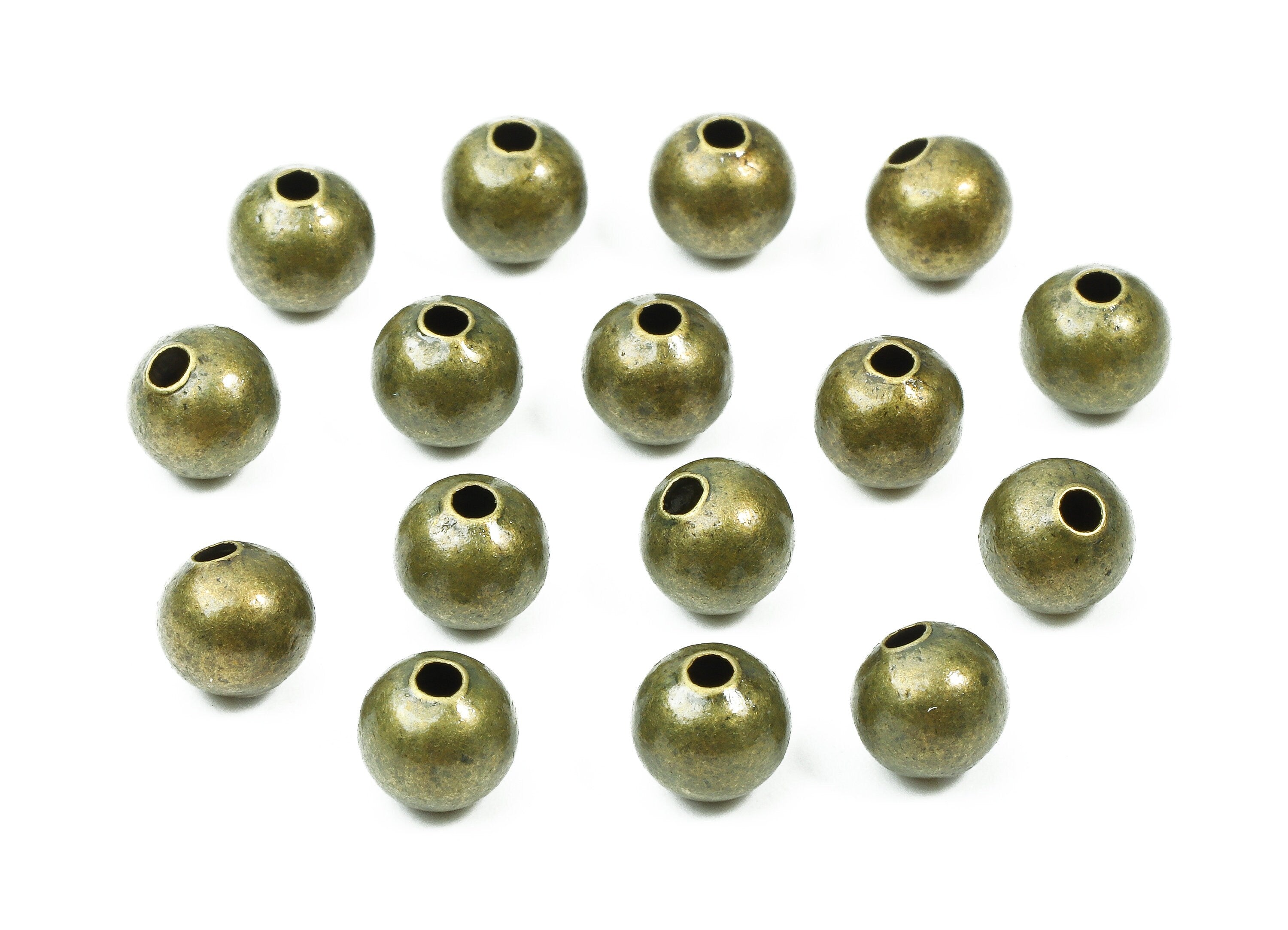 Brass Spacer Ball Beads 6.0 - Antique Bronze Spacer Ball Beads - Necklace Beads - Earring Finding - Jewelry Supplies - 5.7x6.2mm - PP2816B - DOMEDBAZAAR