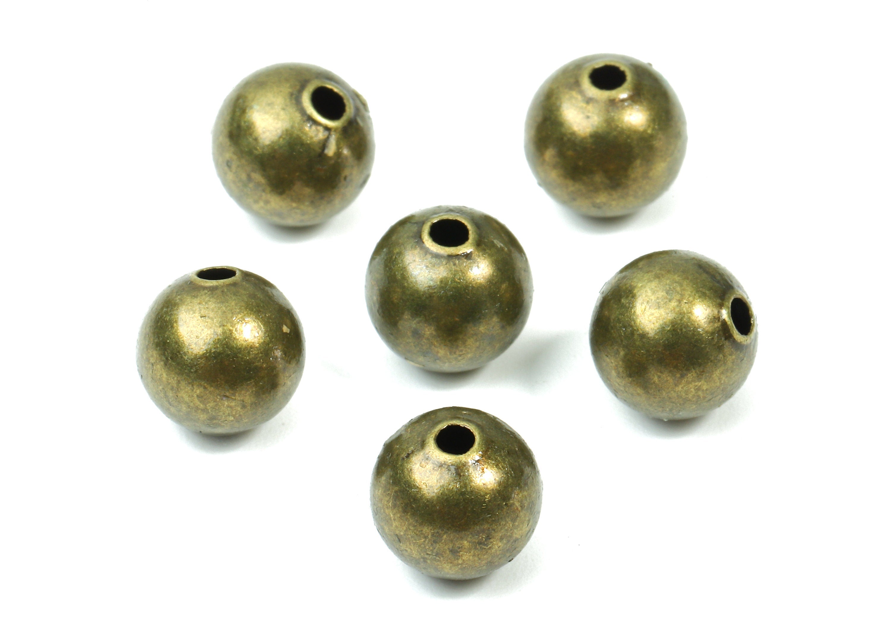 Brass Spacer Ball Beads 8.0 - Antique Bronze Spacer Ball Beads - Necklace Beads - Earring Finding - Jewelry Supplies - 8.06x7.77mm - PP2818B - DOMEDBAZAAR