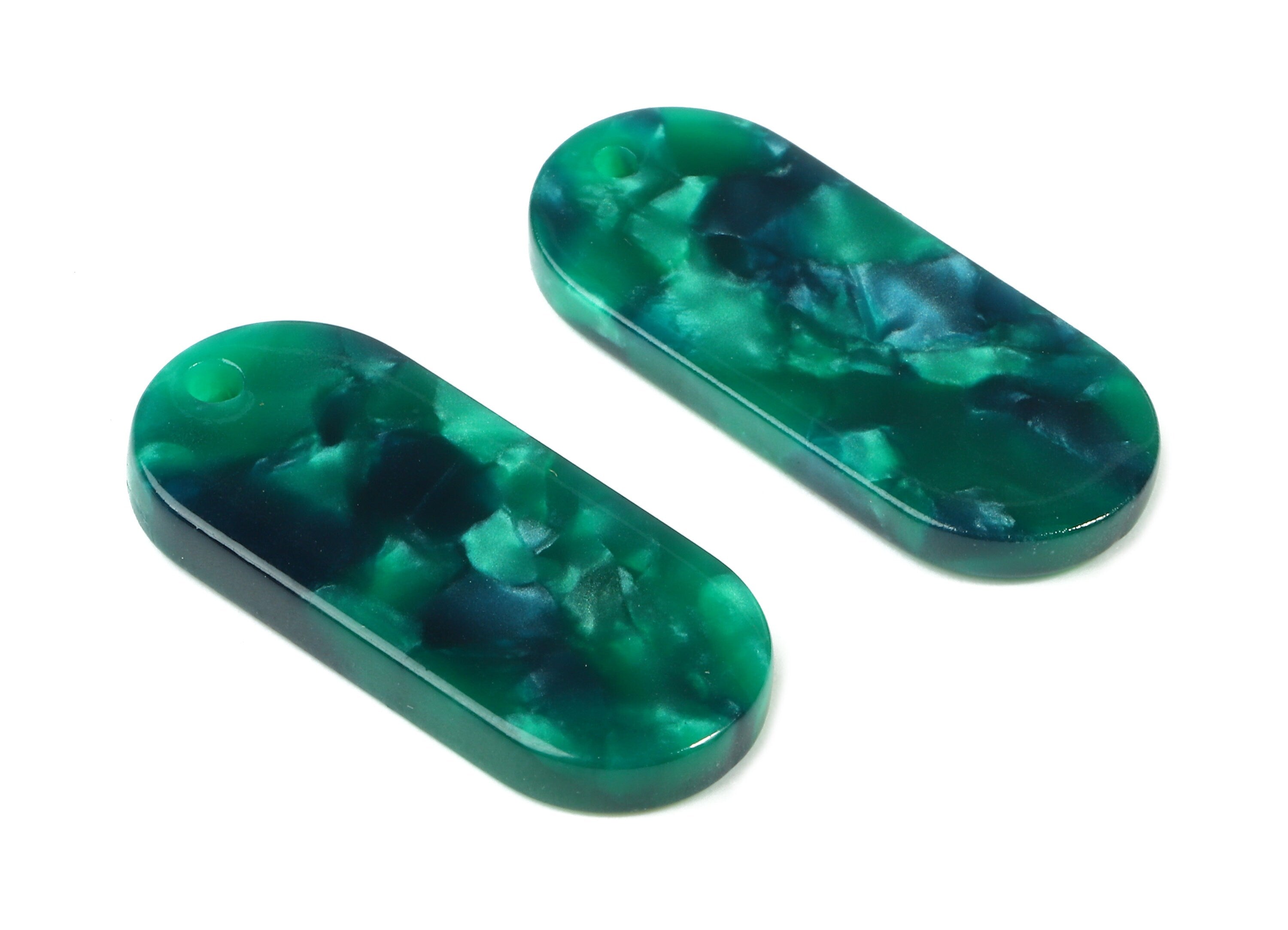 Acetate Oval Charms - Oval Earrings and Pendant - Earring Findings - Jewelry Supplies - Color Code: A13 - 26.6x11.7x2.65mm - AC1209-A13 - DOMEDBAZAAR