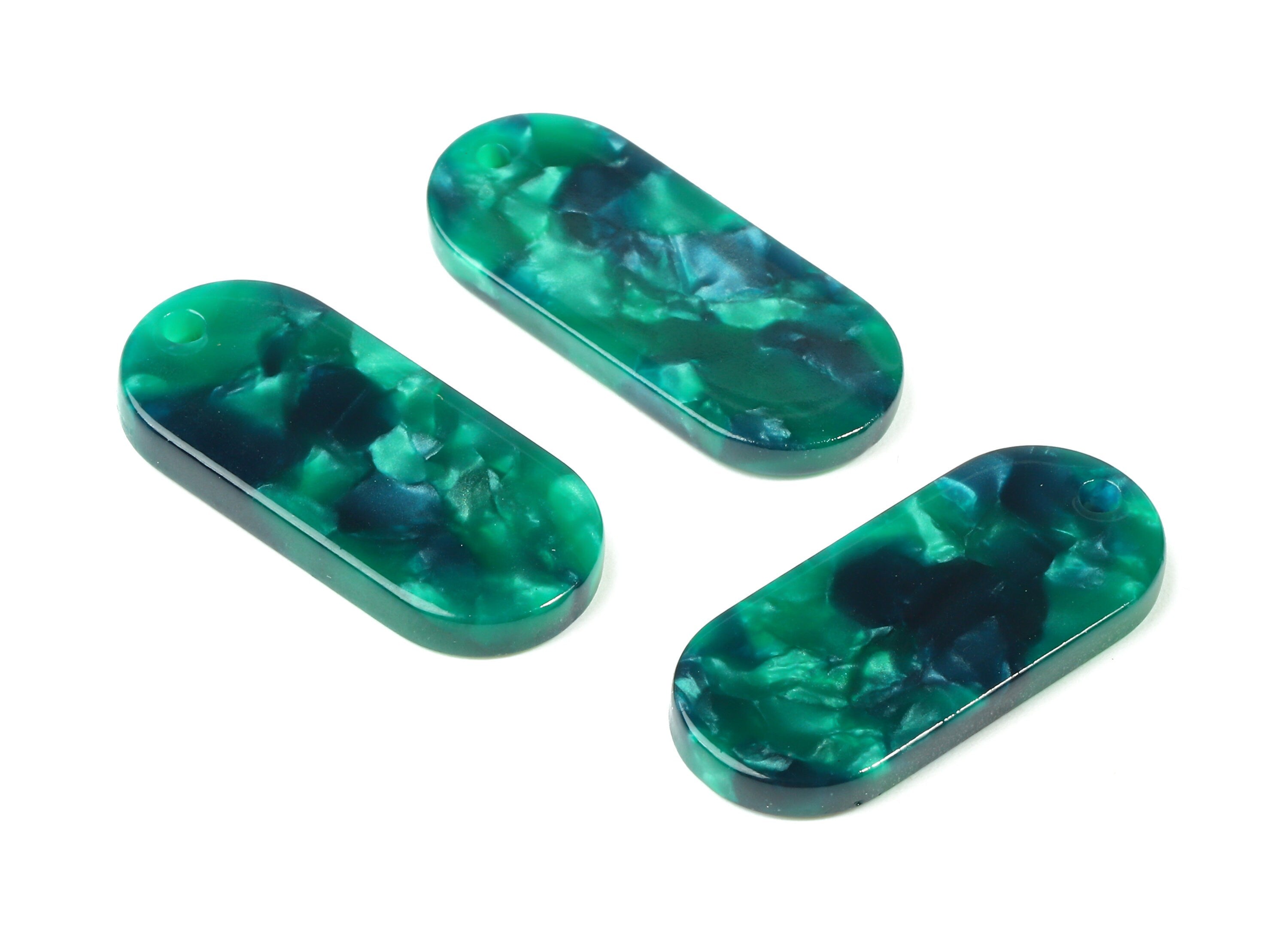 Acetate Oval Charms - Oval Earrings and Pendant - Earring Findings - Jewelry Supplies - Color Code: A13 - 26.6x11.7x2.65mm - AC1209-A13 - DOMEDBAZAAR