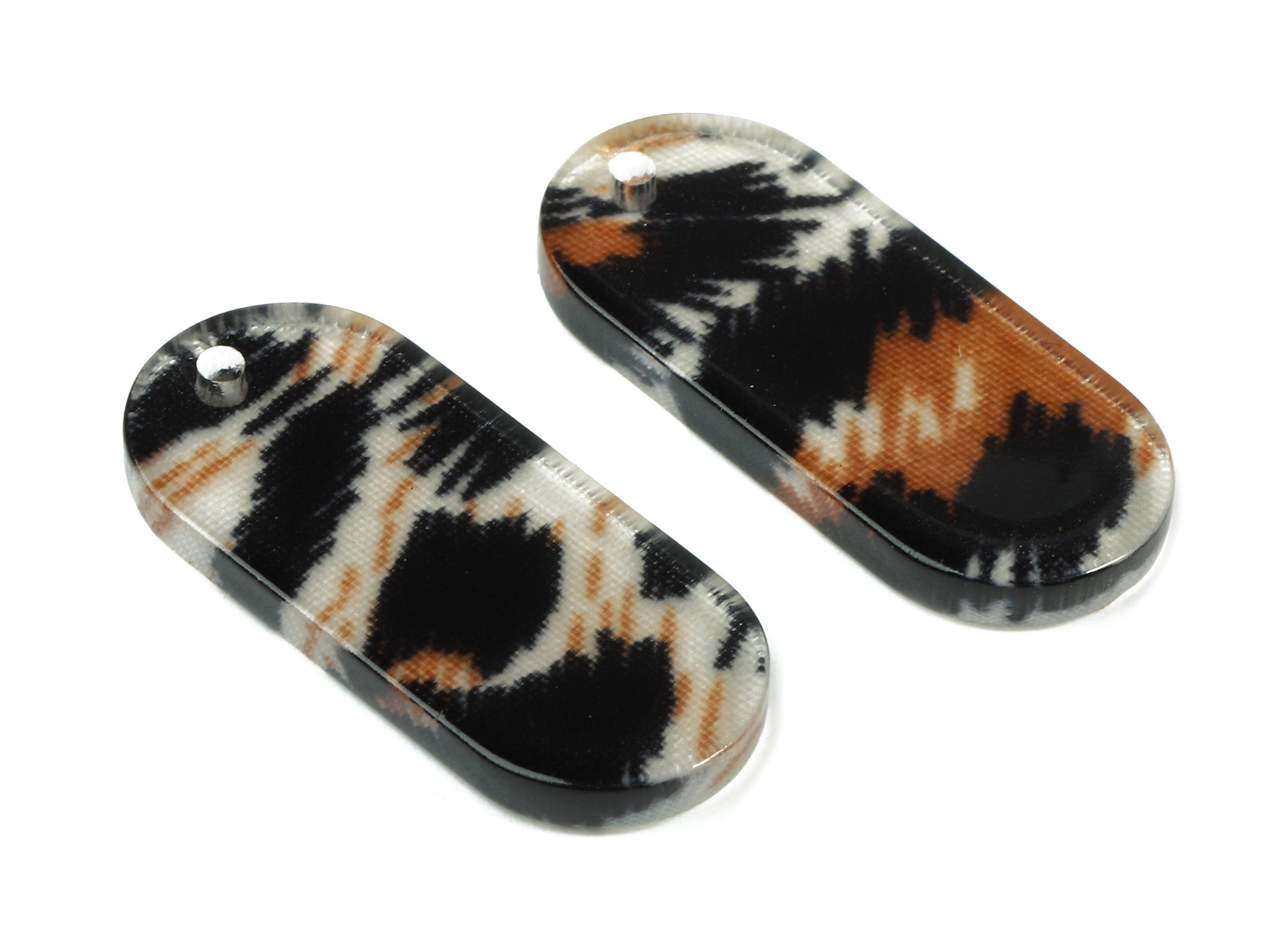 Acetate Oval Charms - Oval Earrings and Pendant - Earring Findings - Jewelry Supplies - Color Code: A266 - 26.6x11.7x2.65mm - AC1209-A266 - DOMEDBAZAAR