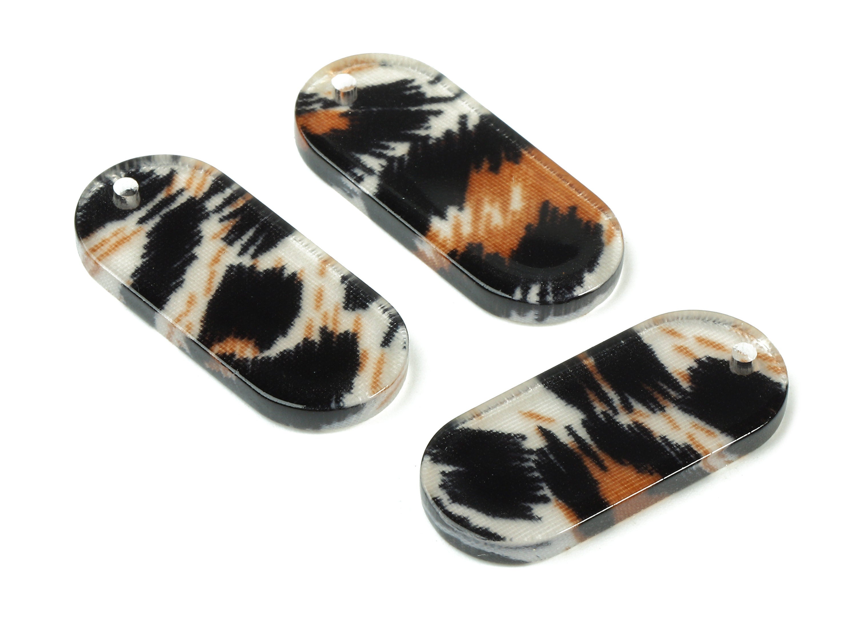 Acetate Oval Charms - Oval Earrings and Pendant - Earring Findings - Jewelry Supplies - Color Code: A266 - 26.6x11.7x2.65mm - AC1209-A266 - DOMEDBAZAAR