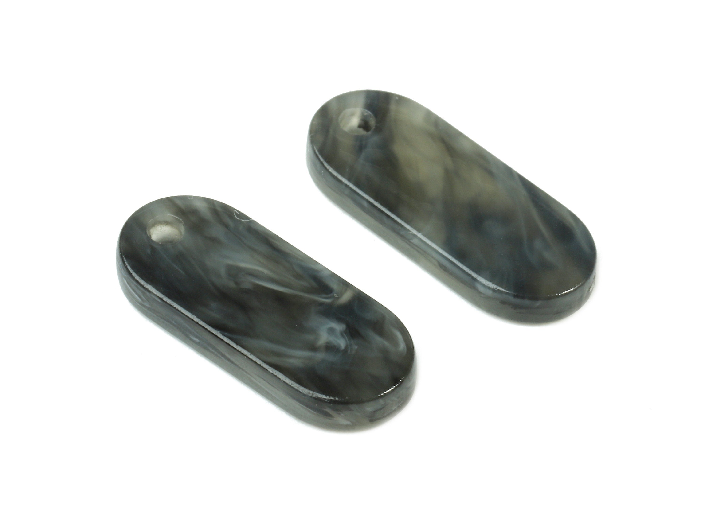 Acetate Oval Charms - Oval Earrings and Pendant - Earring Findings - Jewelry Supplies - Color Code: A231 - 18.78x7.85x2.7mm - AC1578-A231 - DOMEDBAZAAR