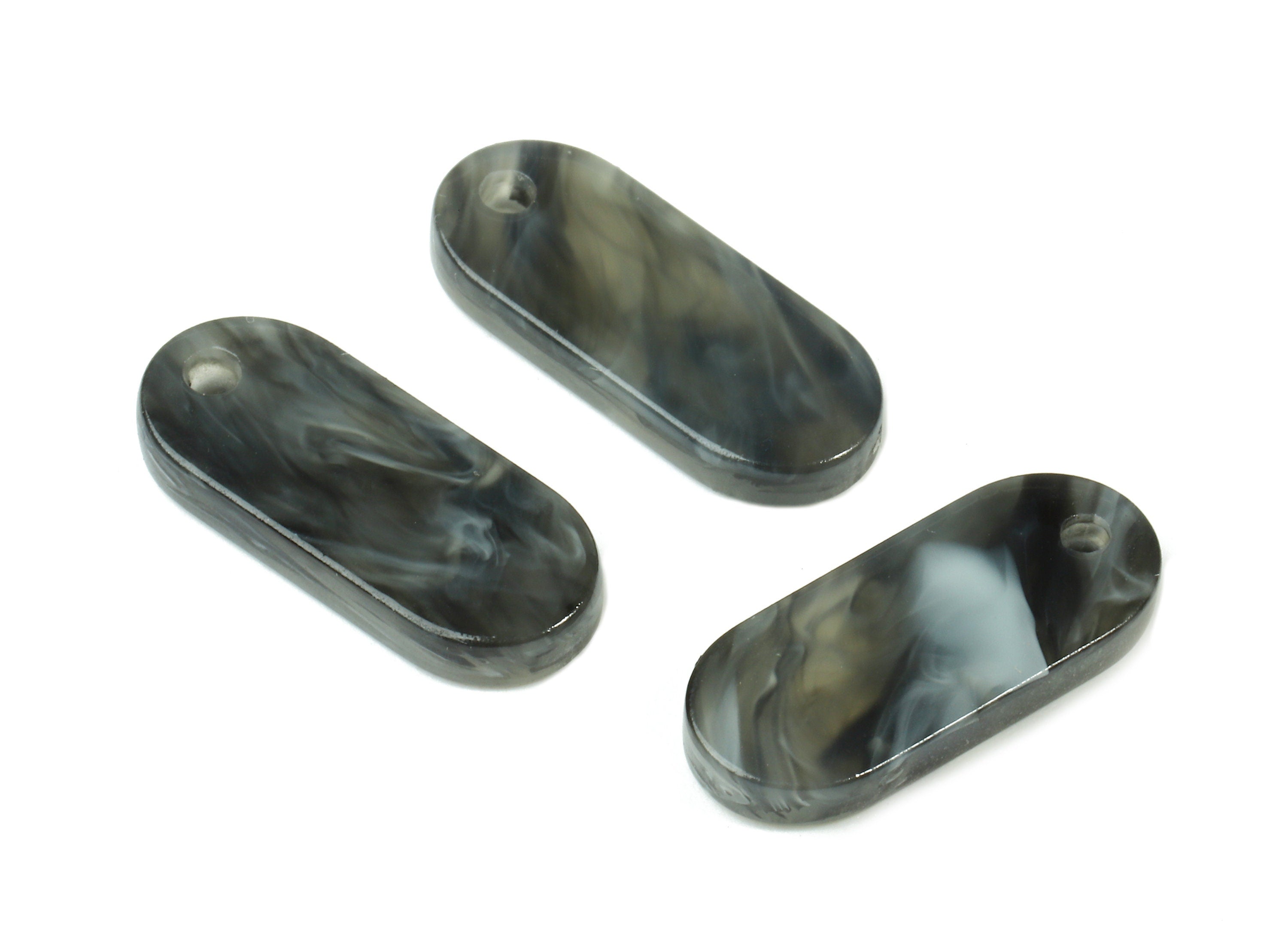 Acetate Oval Charms - Oval Earrings and Pendant - Earring Findings - Jewelry Supplies - Color Code: A231 - 18.78x7.85x2.7mm - AC1578-A231 - DOMEDBAZAAR
