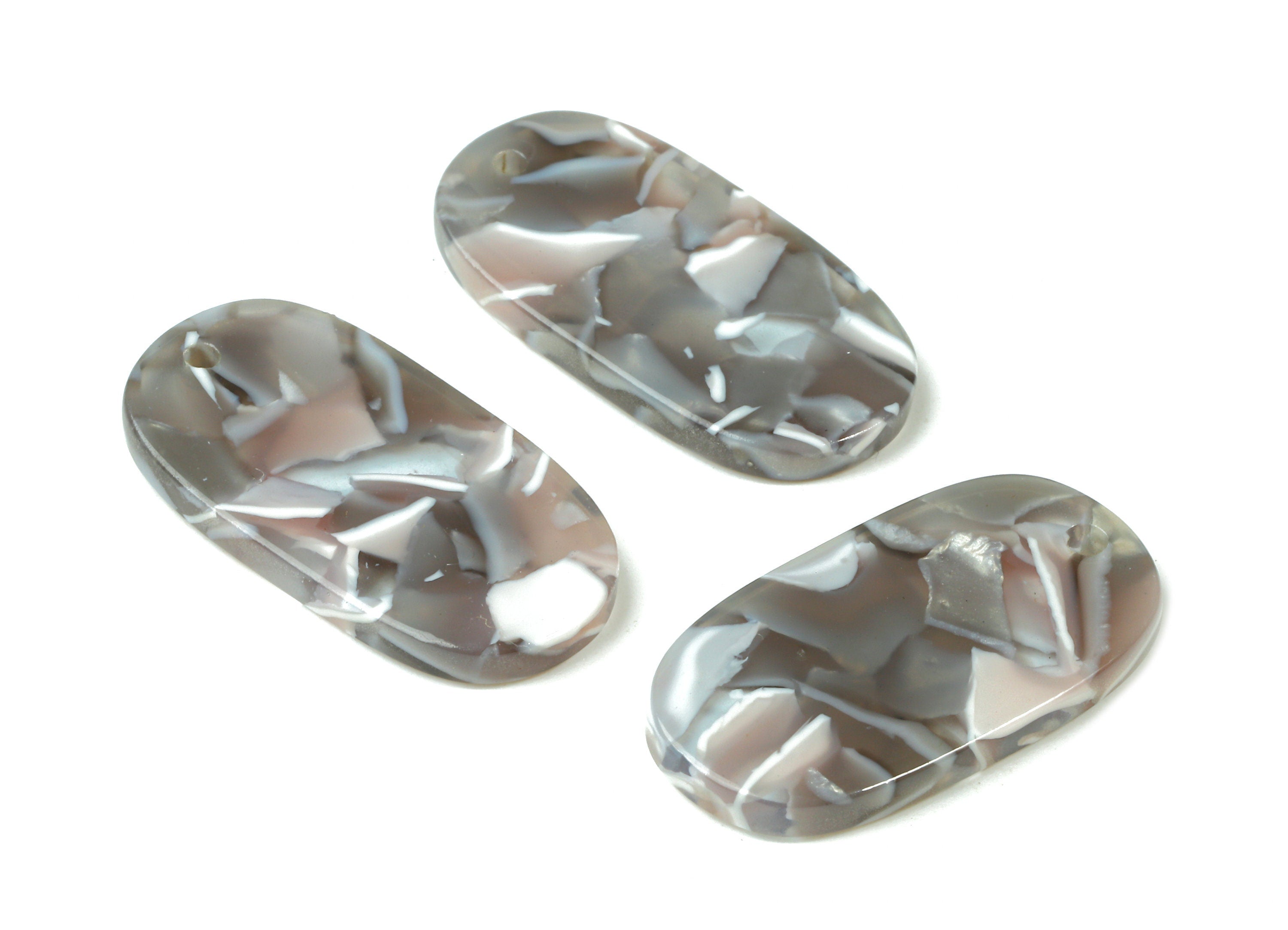Acetate Oval Charms - Oval Earrings and Pendant - Earring Findings - Jewelry Supplys - Color Code: A20 - 26.63x13.9x2.7mm - AC1156-A20 - DOMEDBAZAAR