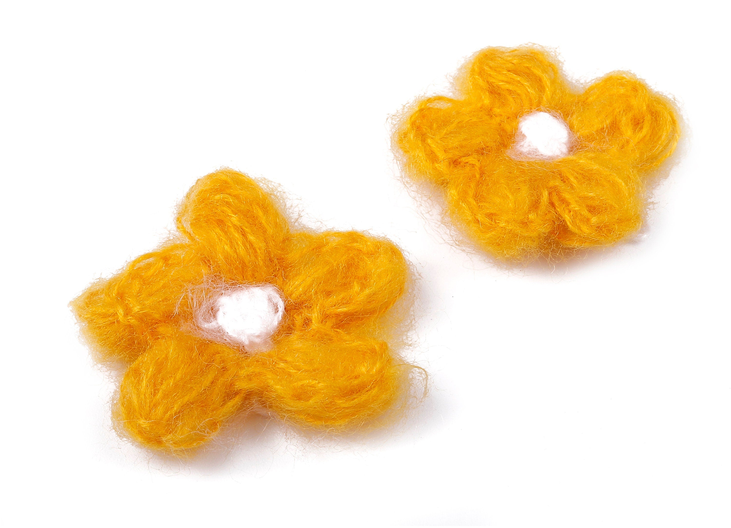 Crochet Flower Earrings - Knit Weaving Flower Earrings - Crochet Flower Pendant - Handmade Flower Earrings - 40.29x40.29x3.99mm - TS1081A - DOMEDBAZAAR
