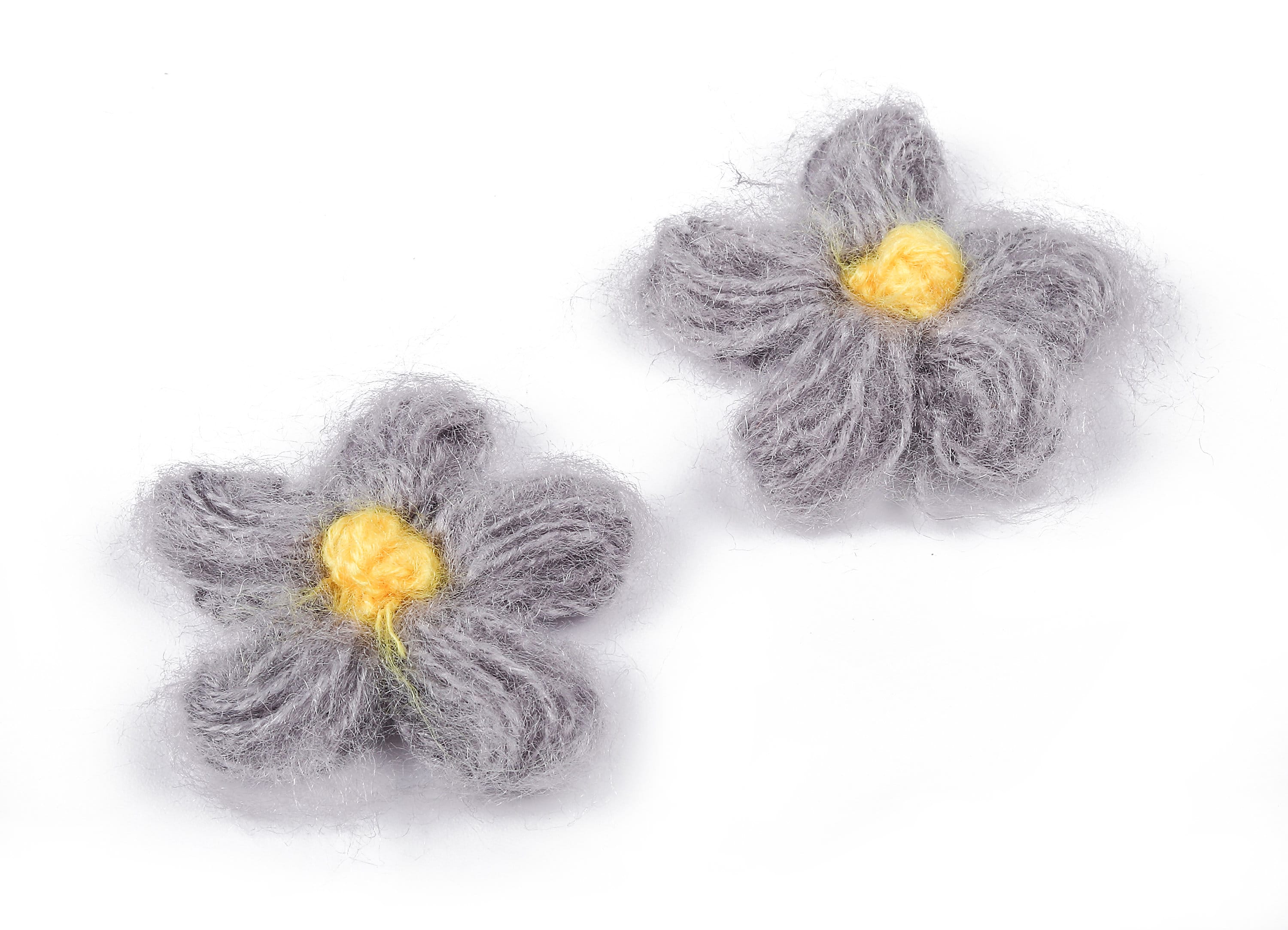 Crochet Flower Earrings - Knit Weaving Flower Earrings - Crochet Flower Pendant - Handmade Flower Earrings - 40.29x40.29x3.99mm - TS1081D - DOMEDBAZAAR