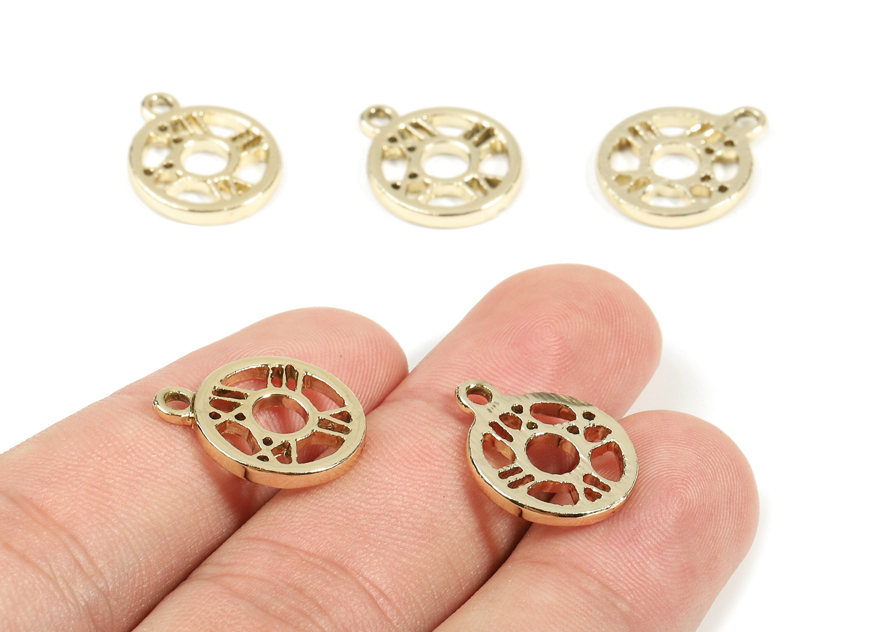 Alloy Clock Charms - Zinc Alloy Clock Earrings and Pendant - Silver Tone Plated - Earring Findings - 17.69x14.23x1.86mm - ZZ1528 - DOMEDBAZAAR