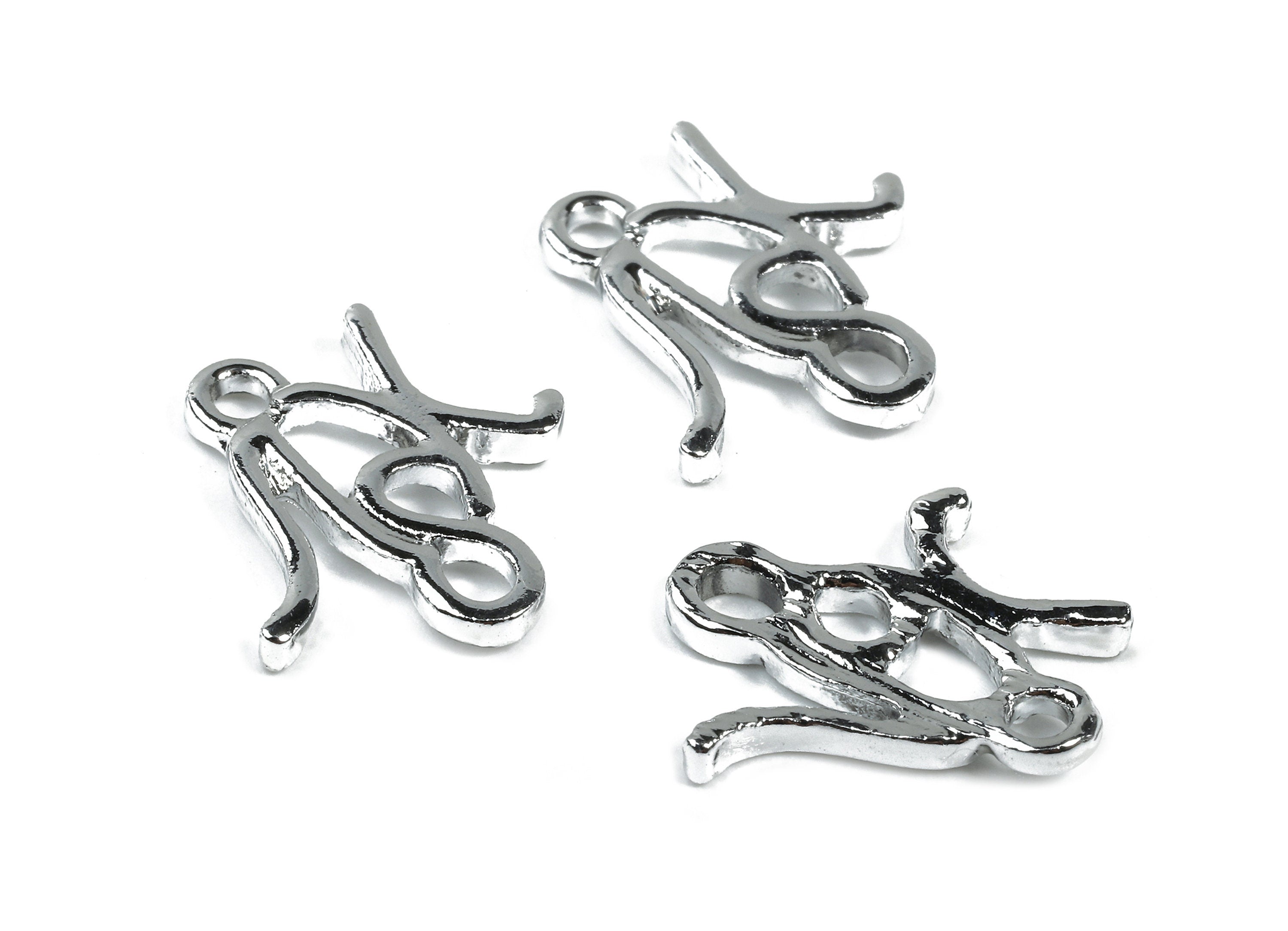 Alloy Charms - Zinc Alloy Earrings - Alloy Pendant - Silver Tone Plated - 15.98x15.7x1.69mm - ZZ1475 - DOMEDBAZAAR