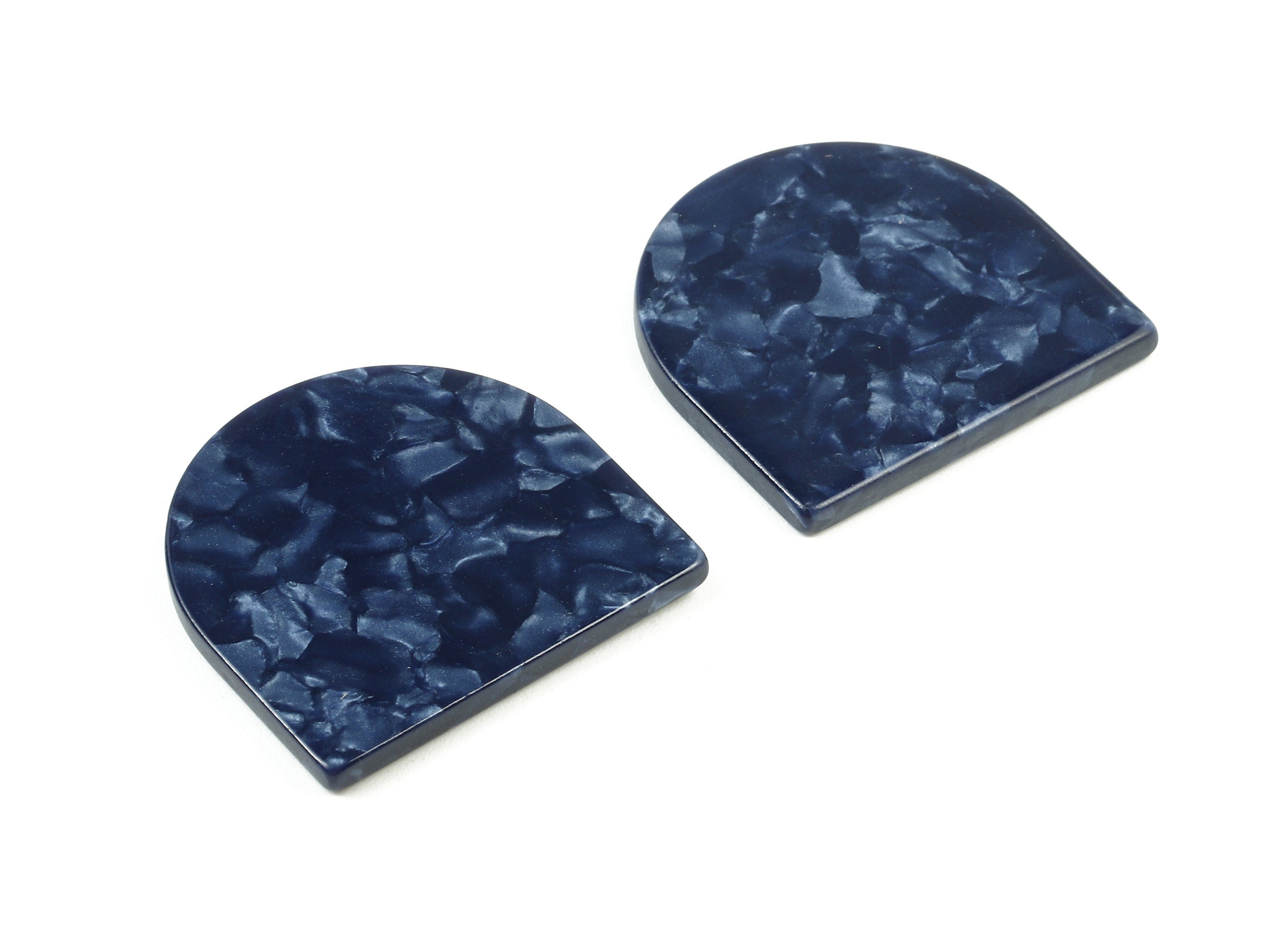 Acetate D Charms - D Earrings & Pendant - No Hole - Earring Findings - Jewelry Supplies - Color Code:A406 - 27.49x26.42x2.61mm - AC1747-A406 - DOMEDBAZAAR