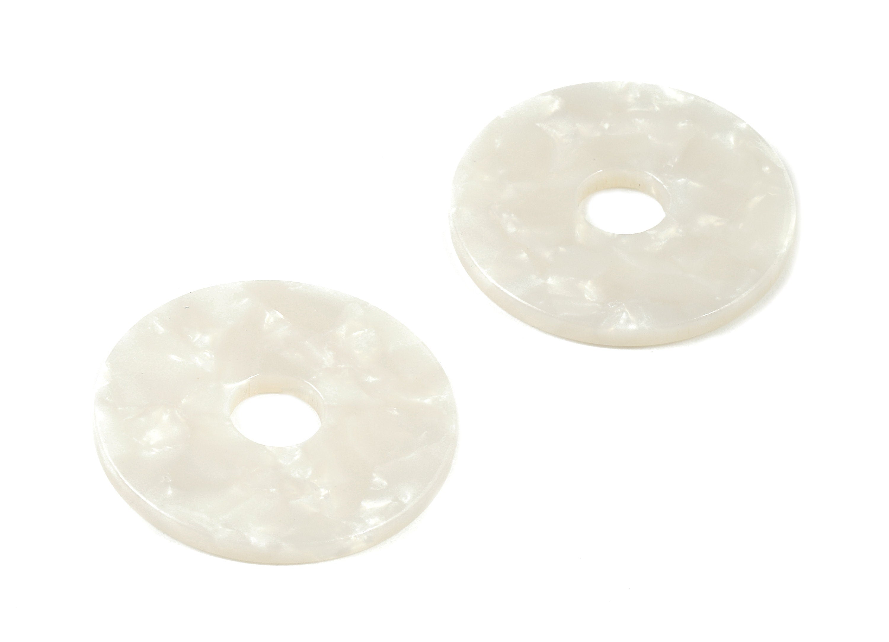 Acetate Circle Charms - Circle Earrings & Pendant - Earring Findings - Jewelry Supplies - Color Code: A12 - 29.56x29.56x2.63mm - AC1754-A12 - DOMEDBAZAAR