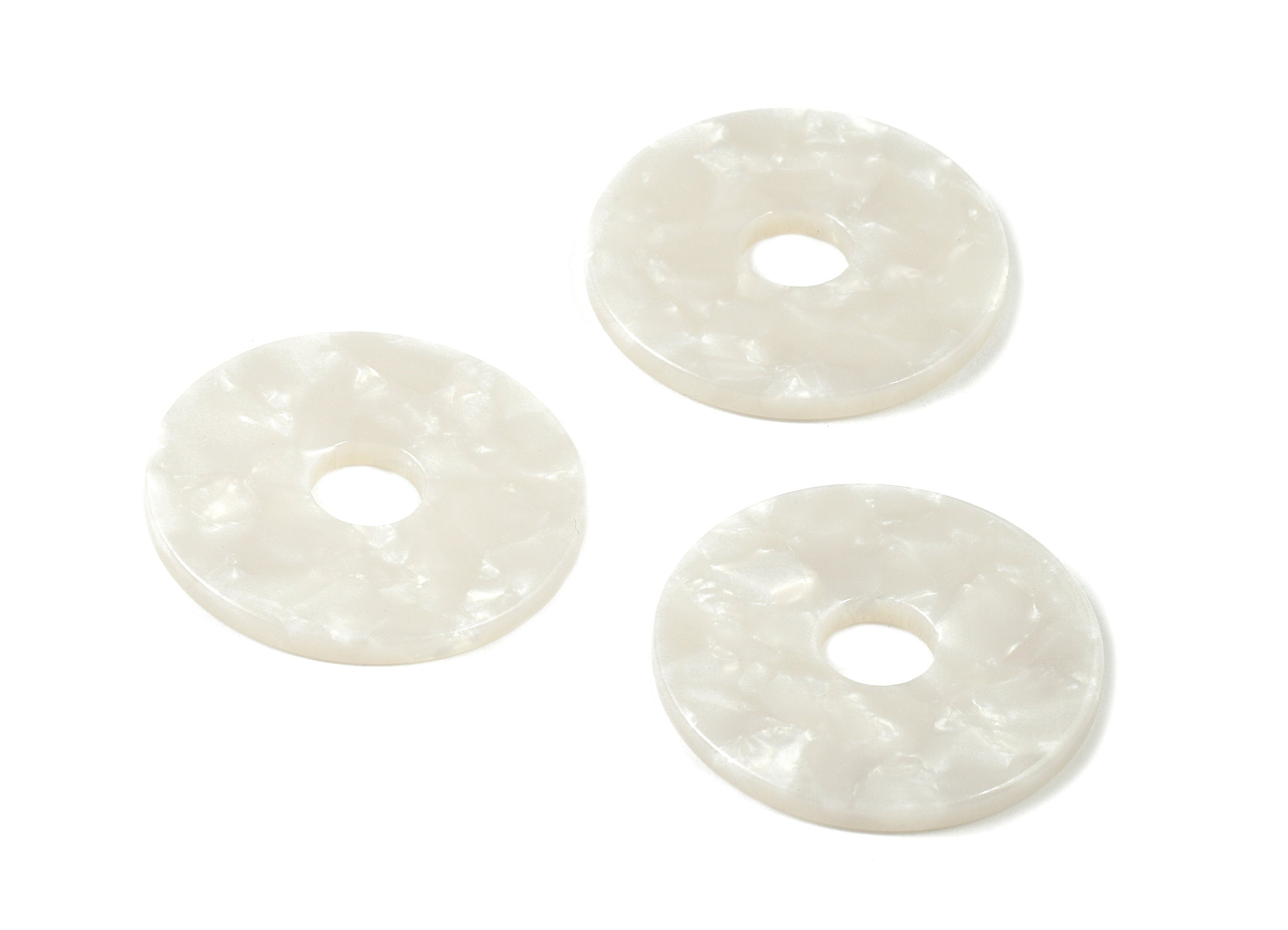 Acetate Circle Charms - Circle Earrings & Pendant - Earring Findings - Jewelry Supplies - Color Code: A12 - 29.56x29.56x2.63mm - AC1754-A12 - DOMEDBAZAAR