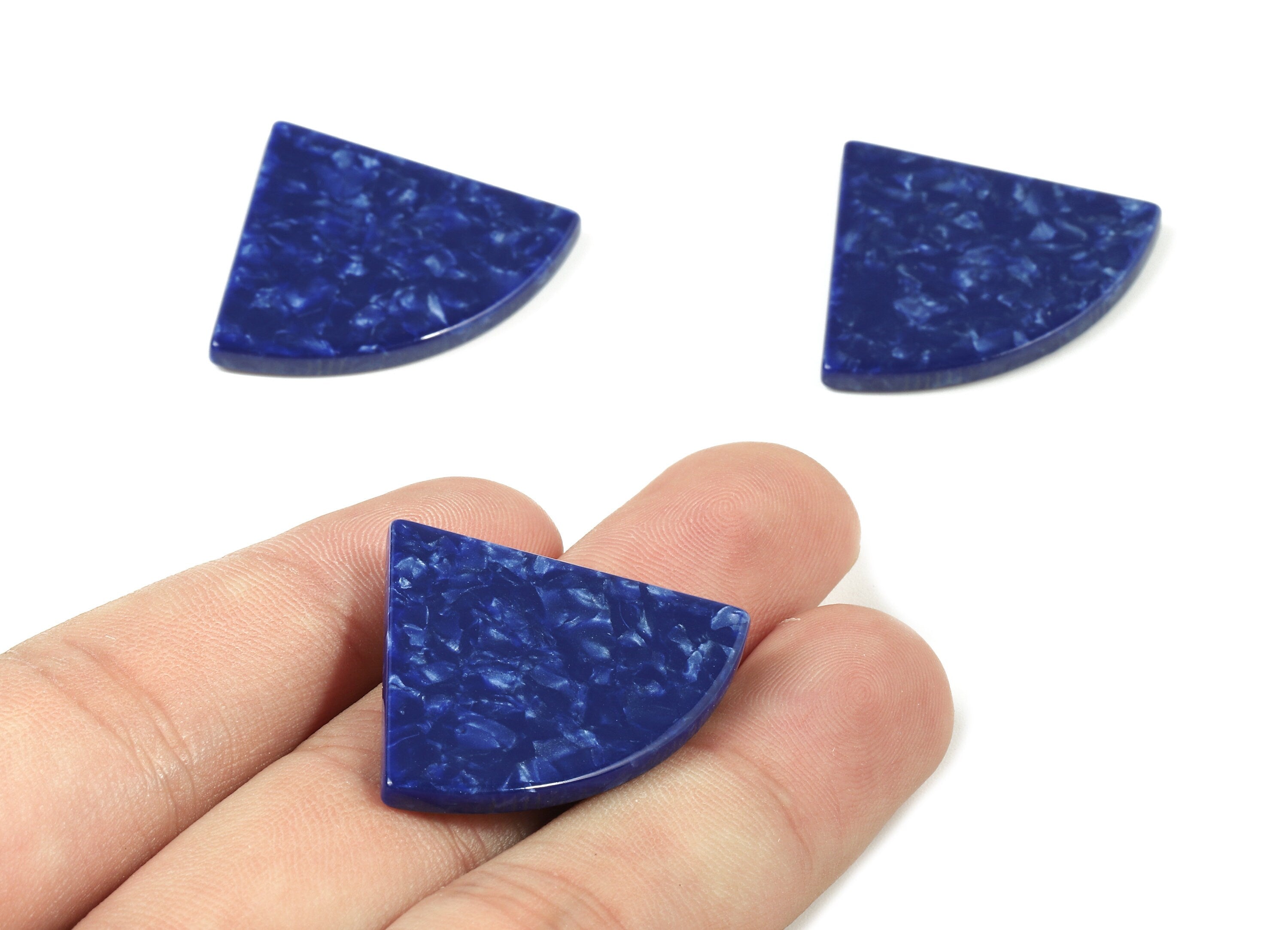 Acetate Pizza Charms - Pizza Earring & Pendant - Earring Findings - No Hole - Color Code: A408 - 34.71x28.41x2.62mm - AC1749-A408 - DOMEDBAZAAR