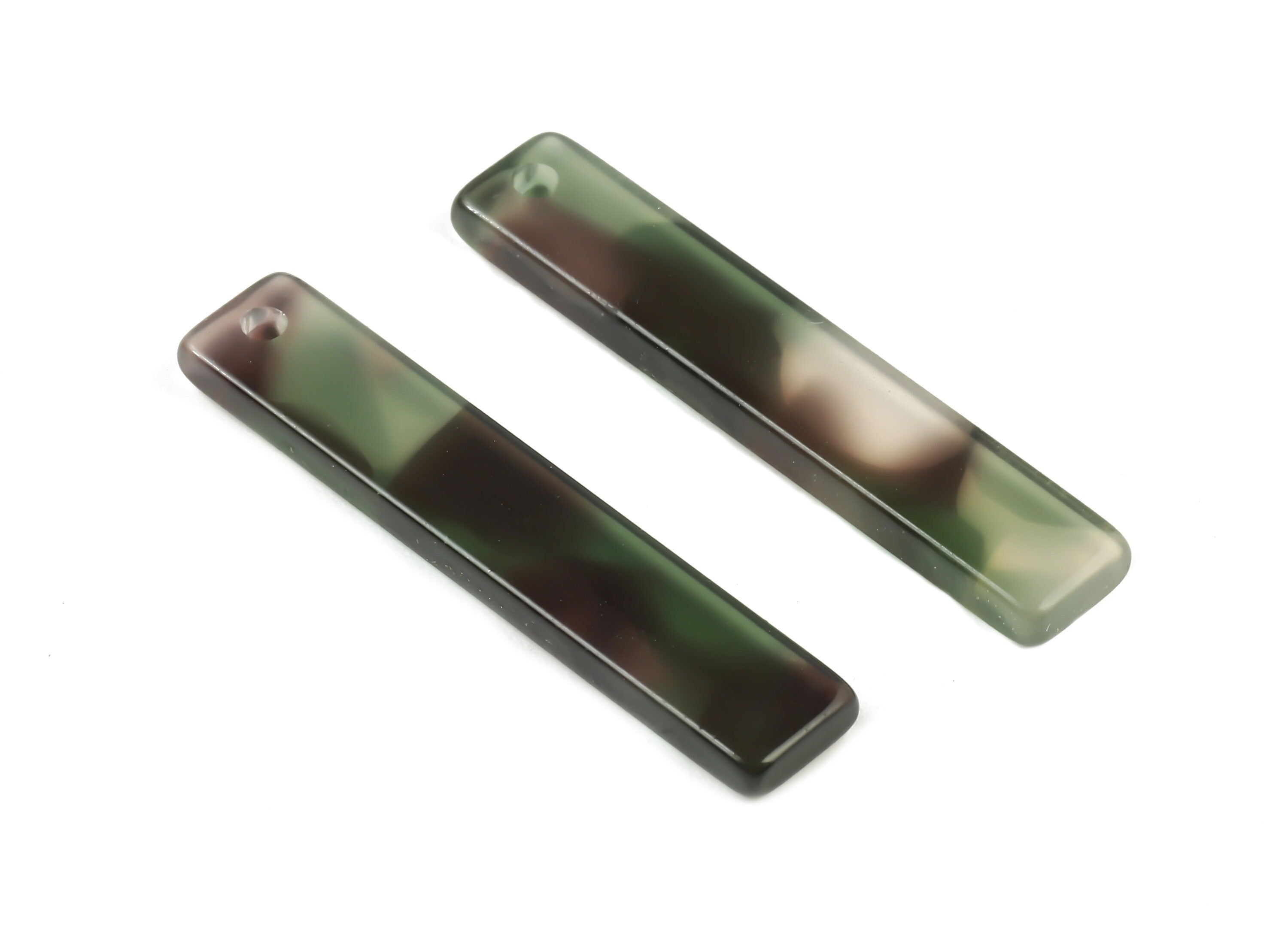 Acetate Stick Charms - Bar Earrings and Pendant - Earring Findings - Jewelry Supplys - Color Code: A349 - 34.08x6.67x2.54mm - AC1026-A349 - DOMEDBAZAAR