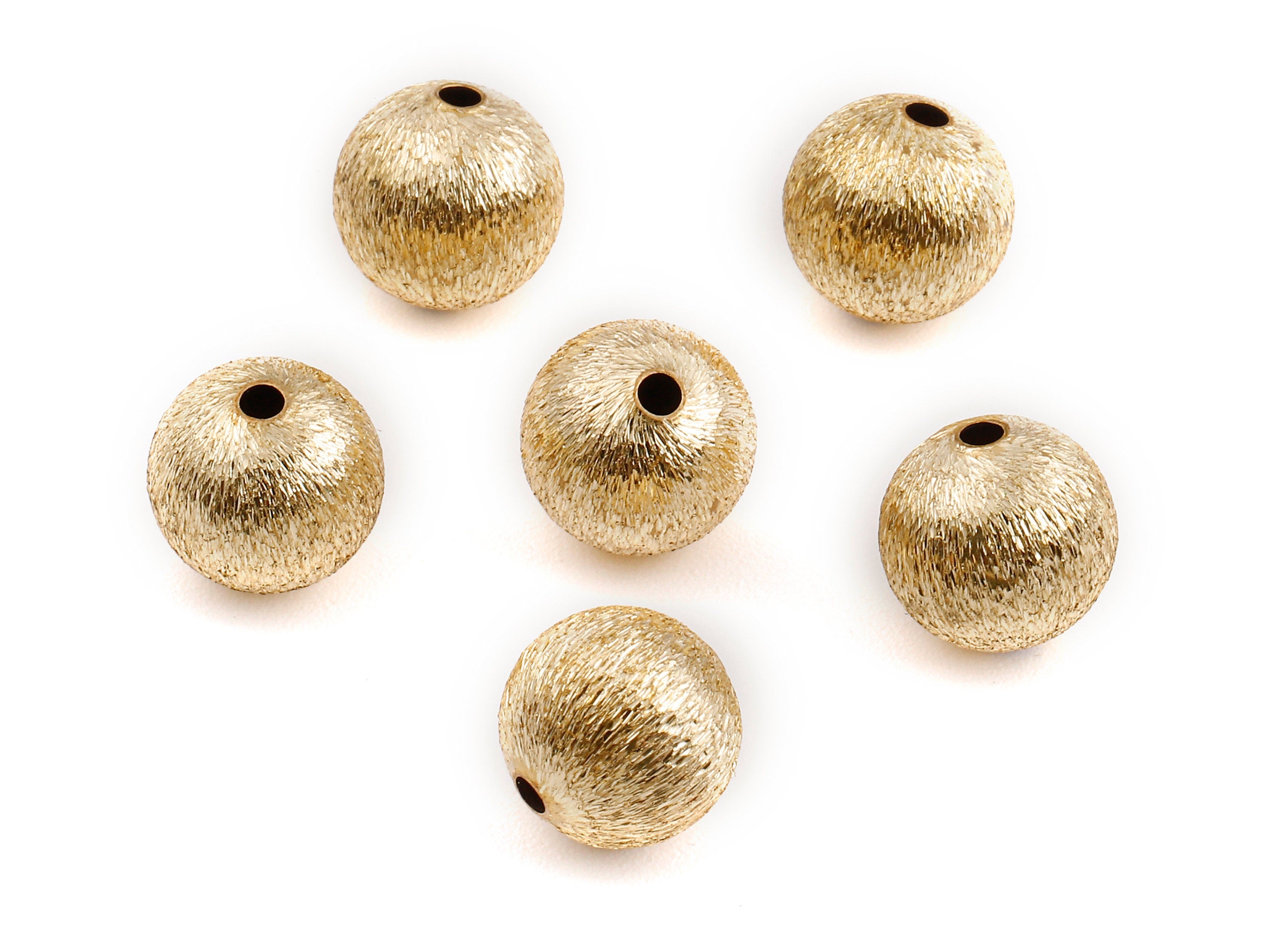 Brass Spacer Ball Beads - Raw Brass Spacer Ball Beads - Necklace Beads - Earring Findings - Jewelry Supplies - 10.08x9.94mm - PP2336 - DOMEDBAZAAR