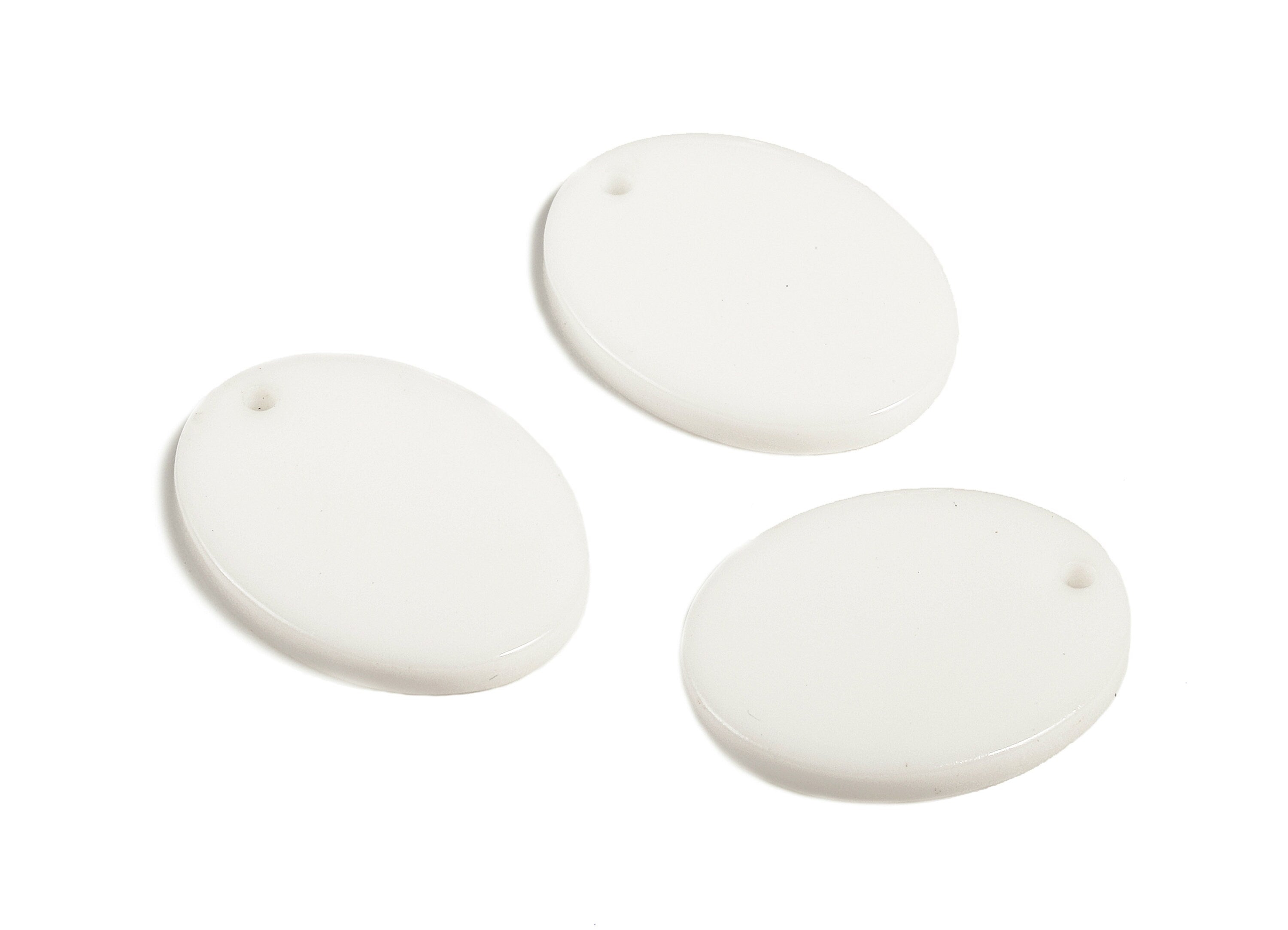 Acrylic Oval Charms - Oval Earrings and Pendant - Earring Findings - Jewelry Supplys - Color Code:A396 - 20.02x15.98x2.37mm - AC1727-A396 - DOMEDBAZAAR