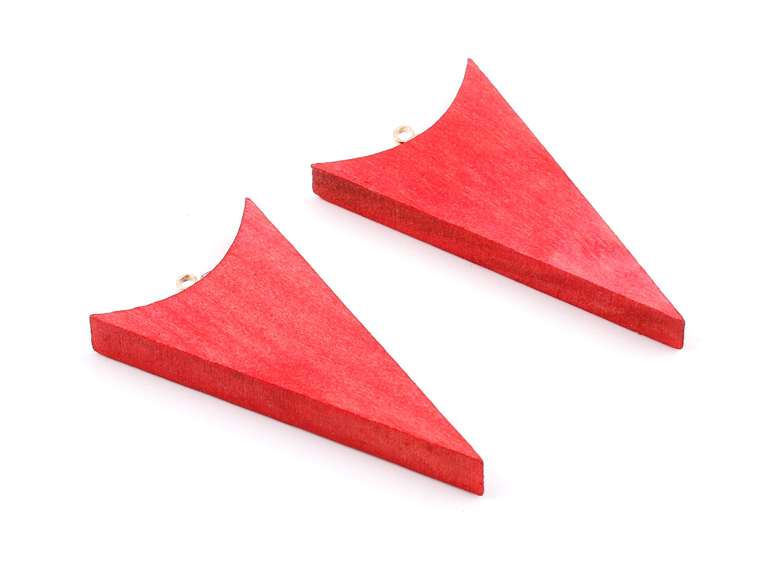 Wooden Arrow Charms - Wooden Arrow Pendant - Natural Wood Arrow Earring Pendant - Wood with Alloy - 43.14x23.36x5.27mm - BB1093 - DOMEDBAZAAR