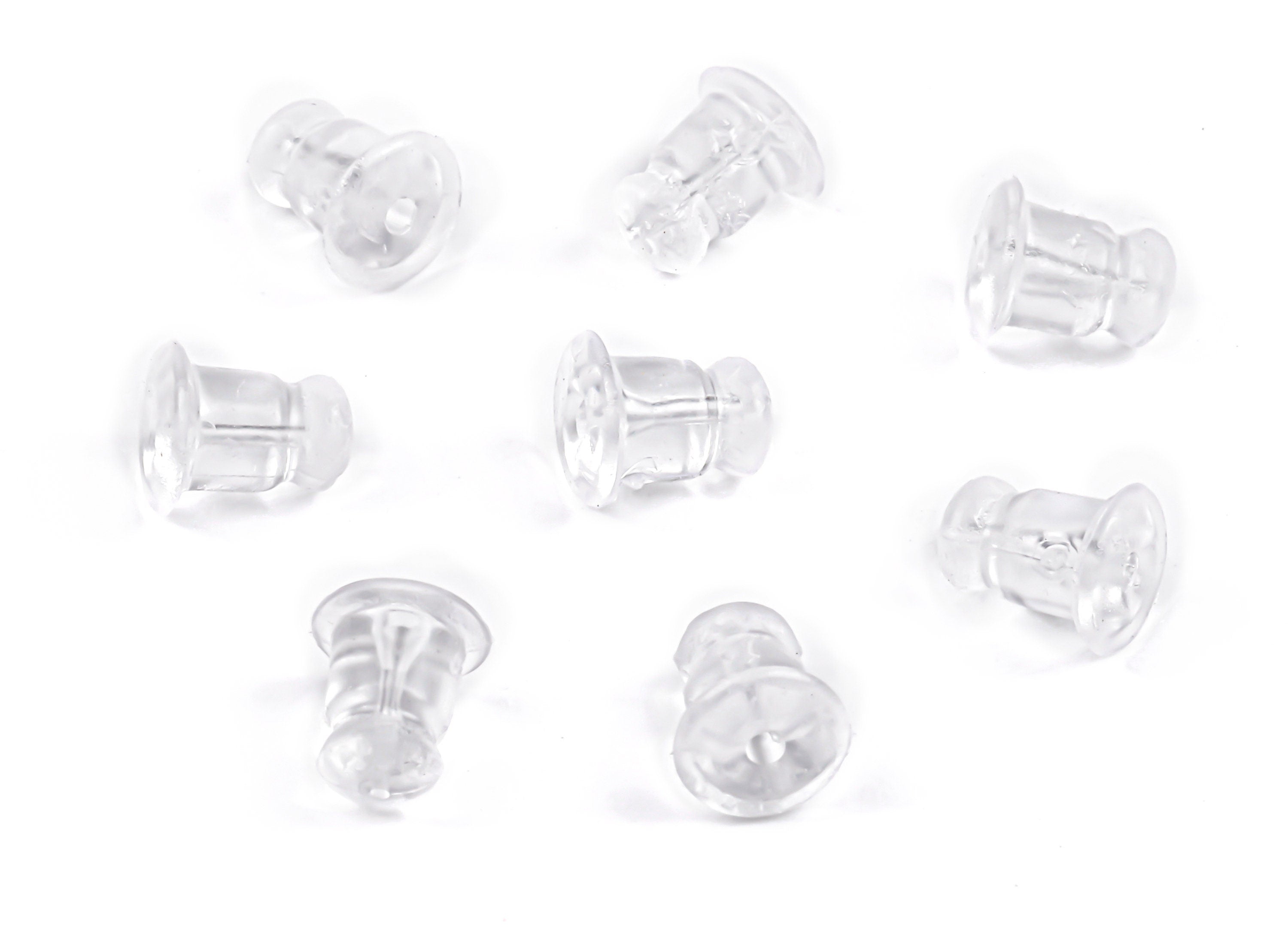 Rubber Earring Stopper Nuts - Rubber Earring Findings - Earring Back - 5.8x5.11mm - ES1005 - DOMEDBAZAAR