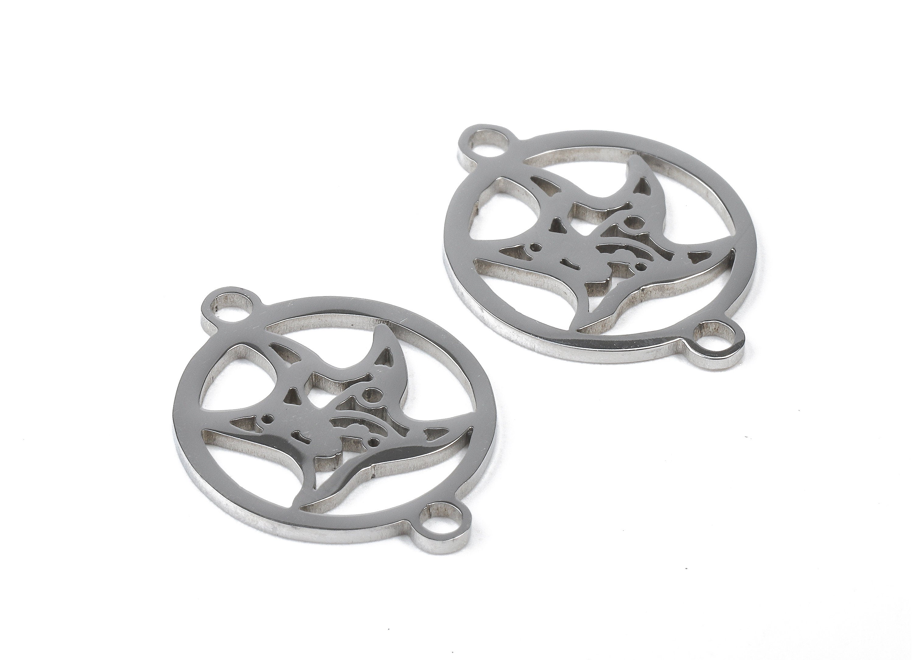 Stainless Steel Starfish Connector - Starfish Earrings Charms and Pendant - Bracelet Pendant - 19.9x15.4x0.92mm - SS1151 - DOMEDBAZAAR