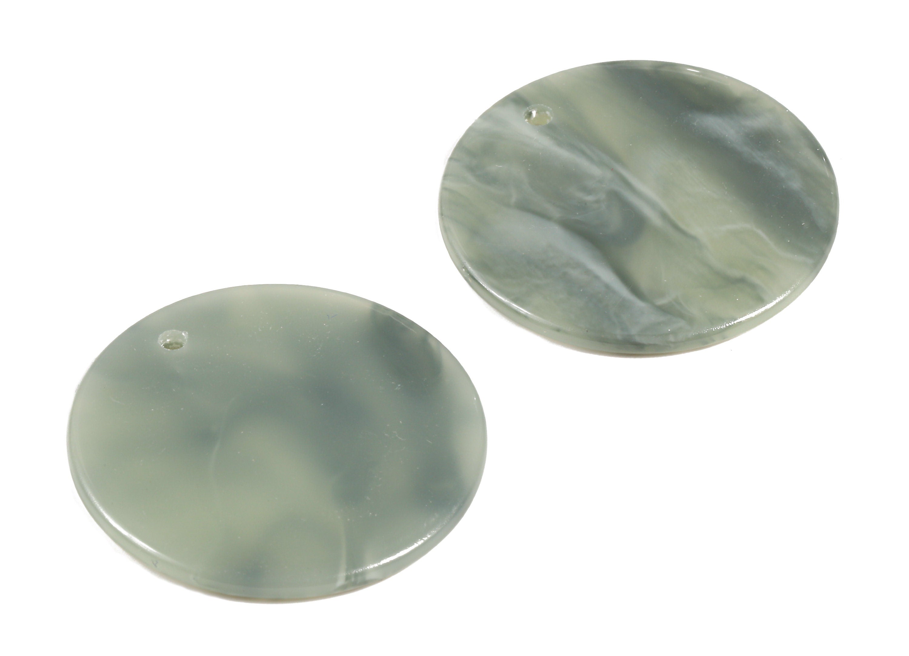 Acetate Round Charms - Round Earring and Pendant - Earring Findings - Jewelry Supplys - Color Code: A380 - 30x30x2.11mm - AC1315-A380 - DOMEDBAZAAR