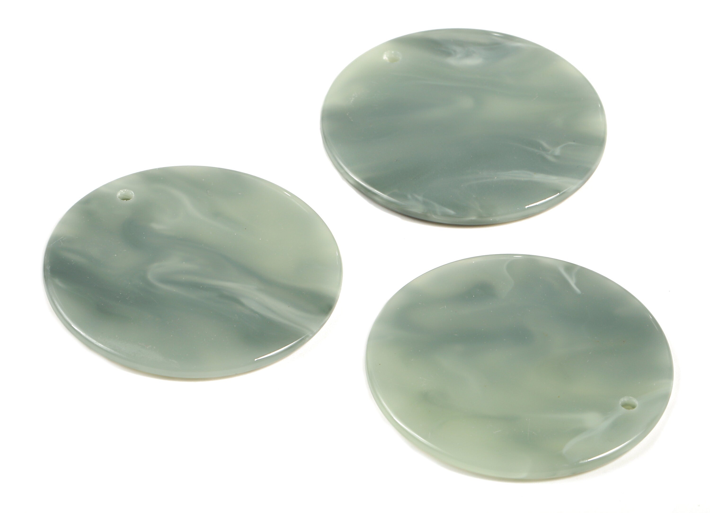 Acetate Round Charms - Coin Earrings and Pendant - Earring Findings - Jewelry Supplys - Color Code: A380 - 35x35x2.11mm - AC1135-A380 - DOMEDBAZAAR