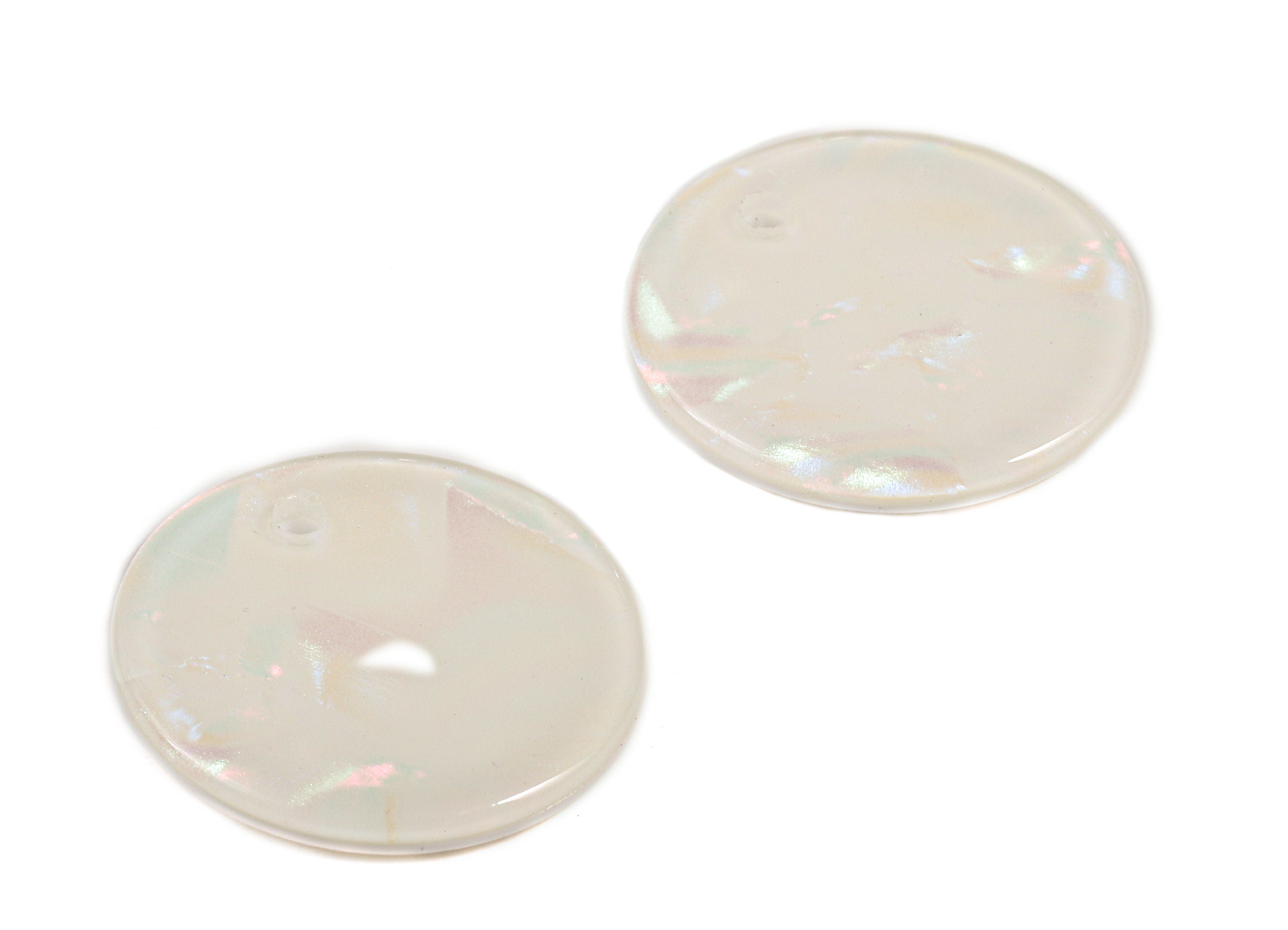 Acetate Round Charms - Coin Earrings and Pendant - Earring Findings - Jewellery Supplies - Color Code: A389 - 20.1x20.1x2.28mm - AC1213-A390 - DOMEDBAZAAR