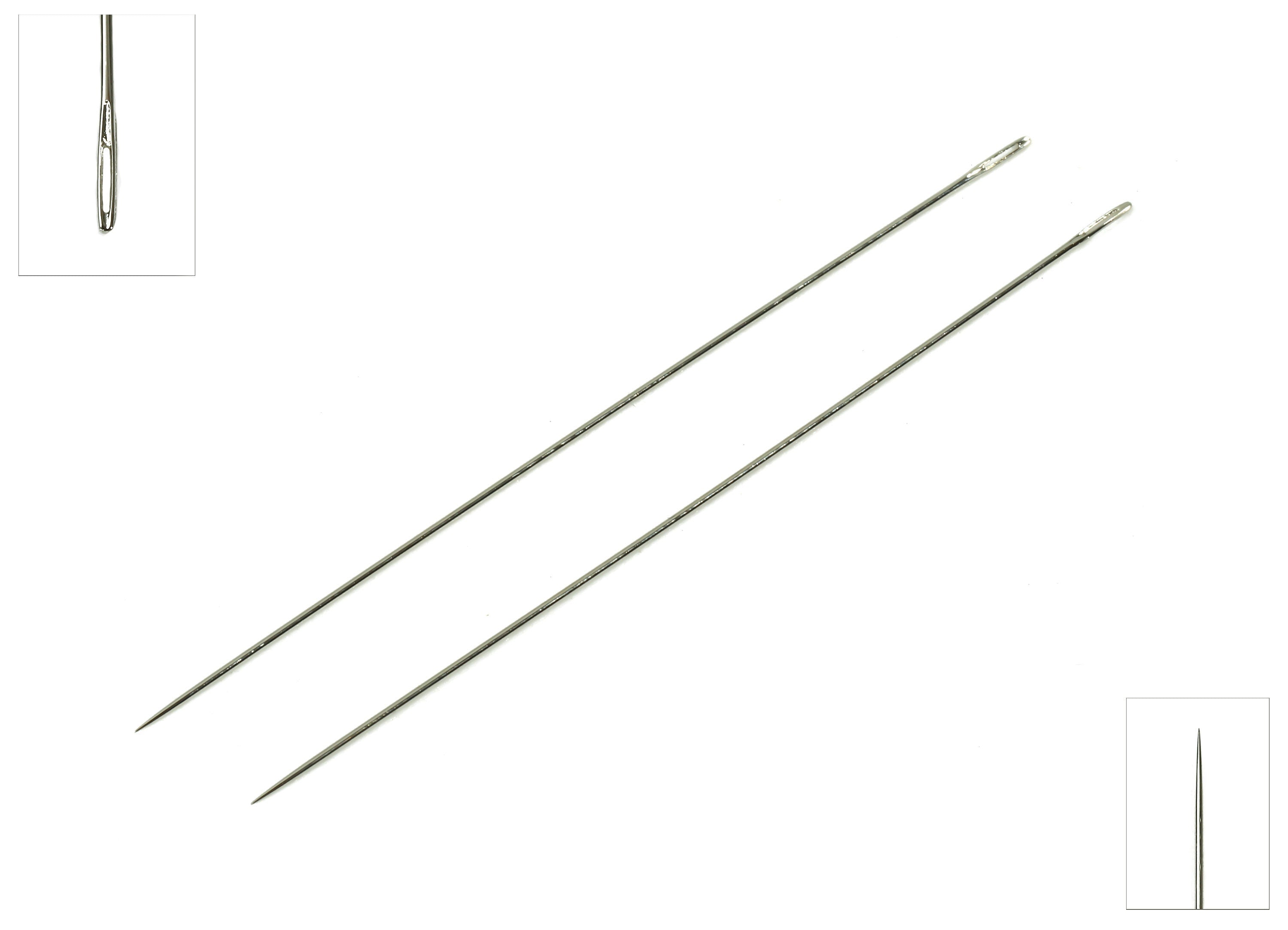 Beading Needles - Size 15 - Pearl Needles - Beading Supplies - Beading Needles Findings - 1package:25Pcs - 48.67x0.4mm - TH1054 - DOMEDBAZAAR