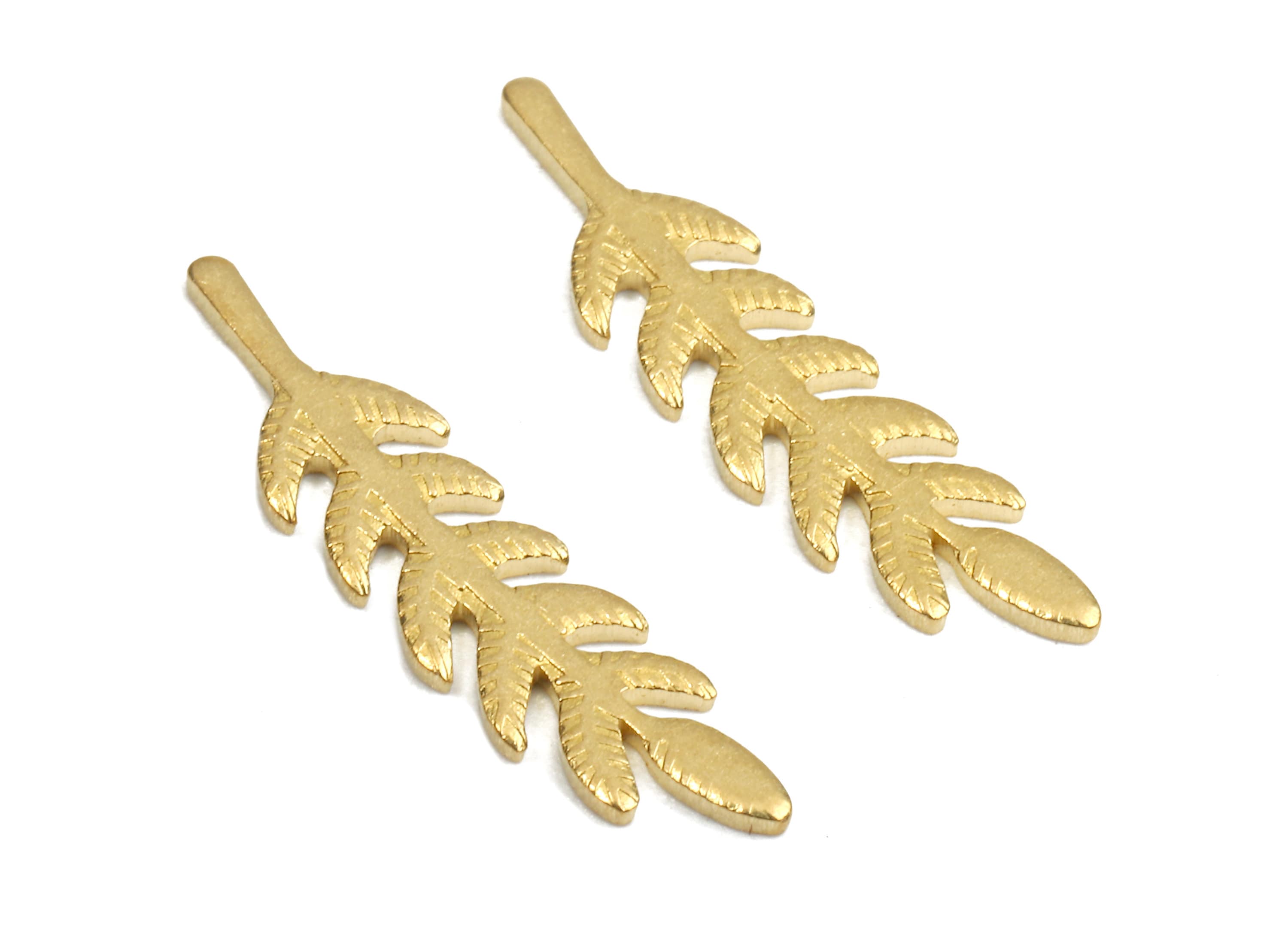 Brass Branch Blank - Raw Brass Branch Blank - Brass Branch Findings - Jewelry Supplies - 20.04x5.5x1.08mm - PP2677 - DOMEDBAZAAR