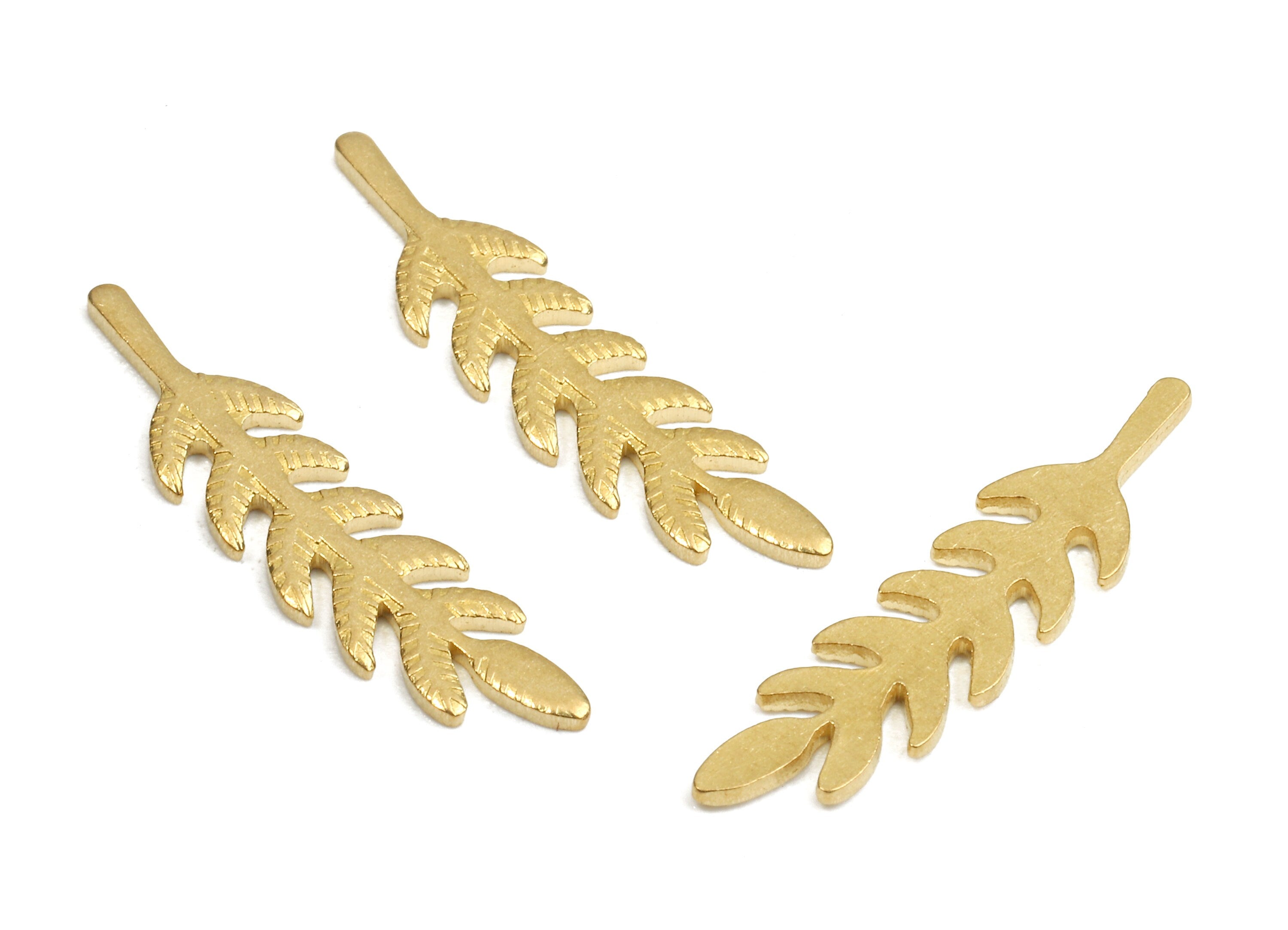 Brass Branch Blank - Raw Brass Branch Blank - Brass Branch Findings - Jewelry Supplies - 20.04x5.5x1.08mm - PP2677 - DOMEDBAZAAR