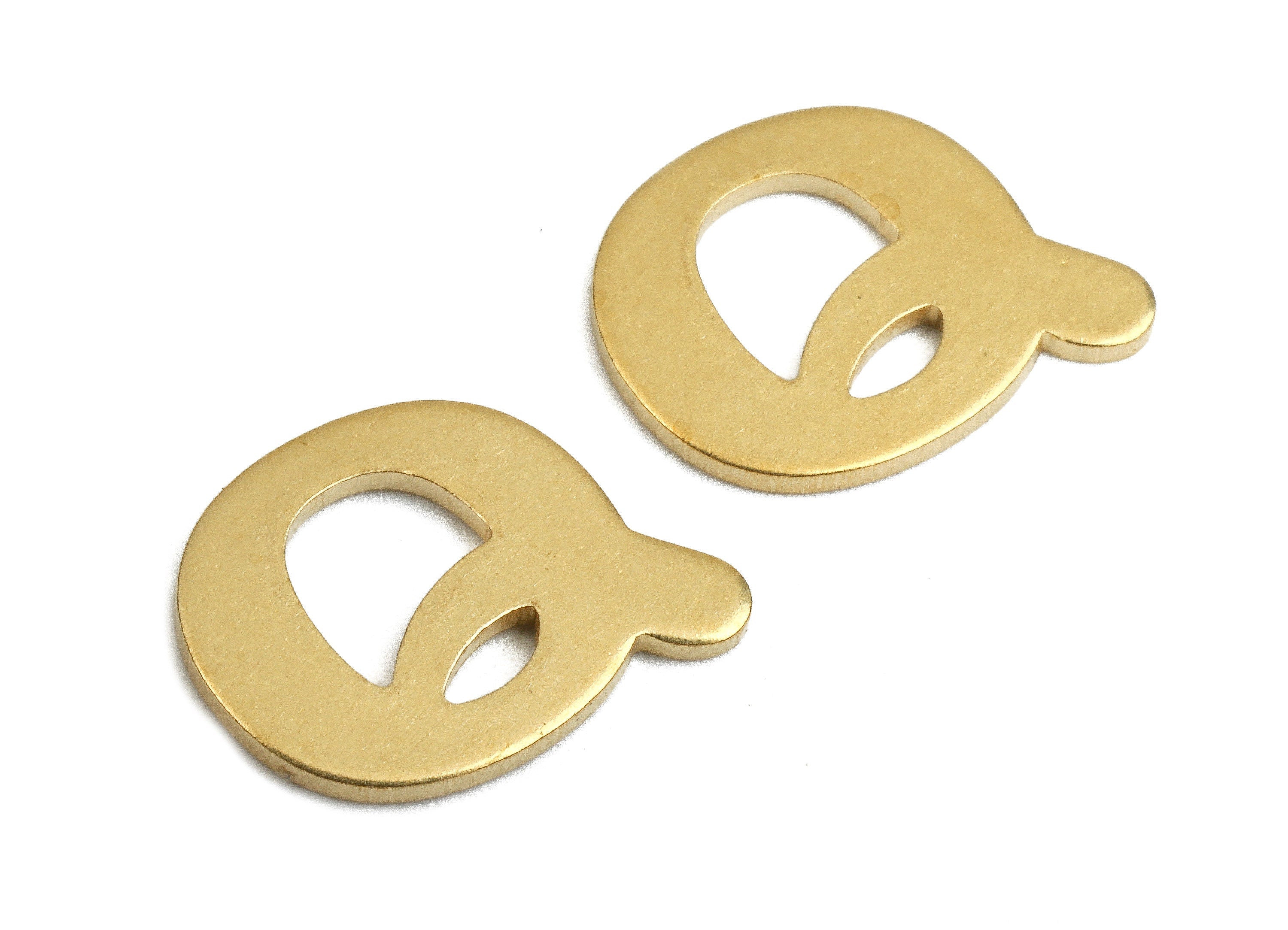 Brass Q Blank - Raw Brass Letter Q Blank - Brass Letter Wallart Decoration - Brass Alphabet Q Blank - 13.23x9.67x1.05mm - PP2771 - DOMEDBAZAAR