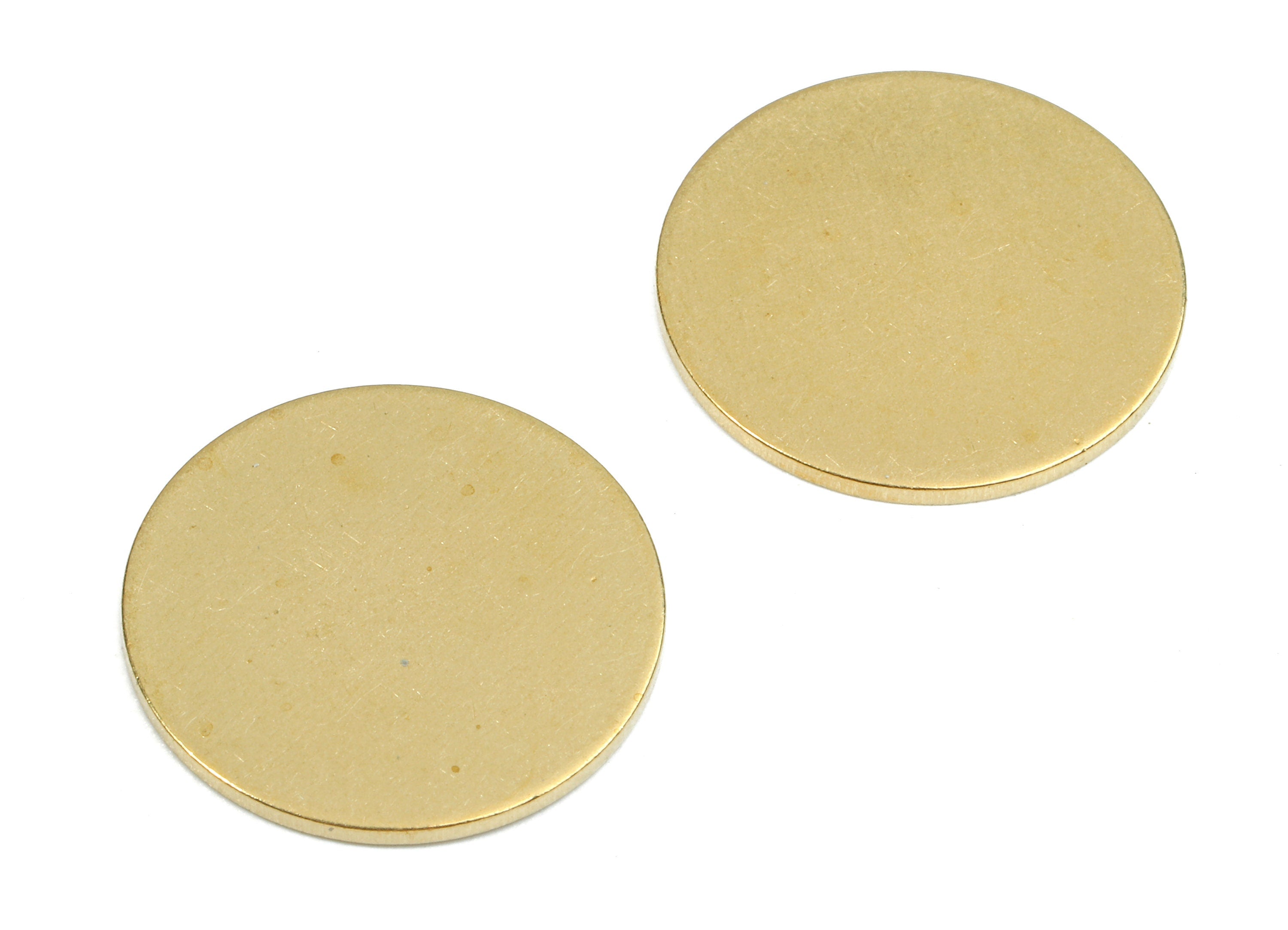Brass Round Blank - Raw Brass Big Round Blank - Brass Round Tag - Brass Stamping Tag - Brass Blank Findings - 18.91x18.91x1.03mm - PP2506 - DOMEDBAZAAR