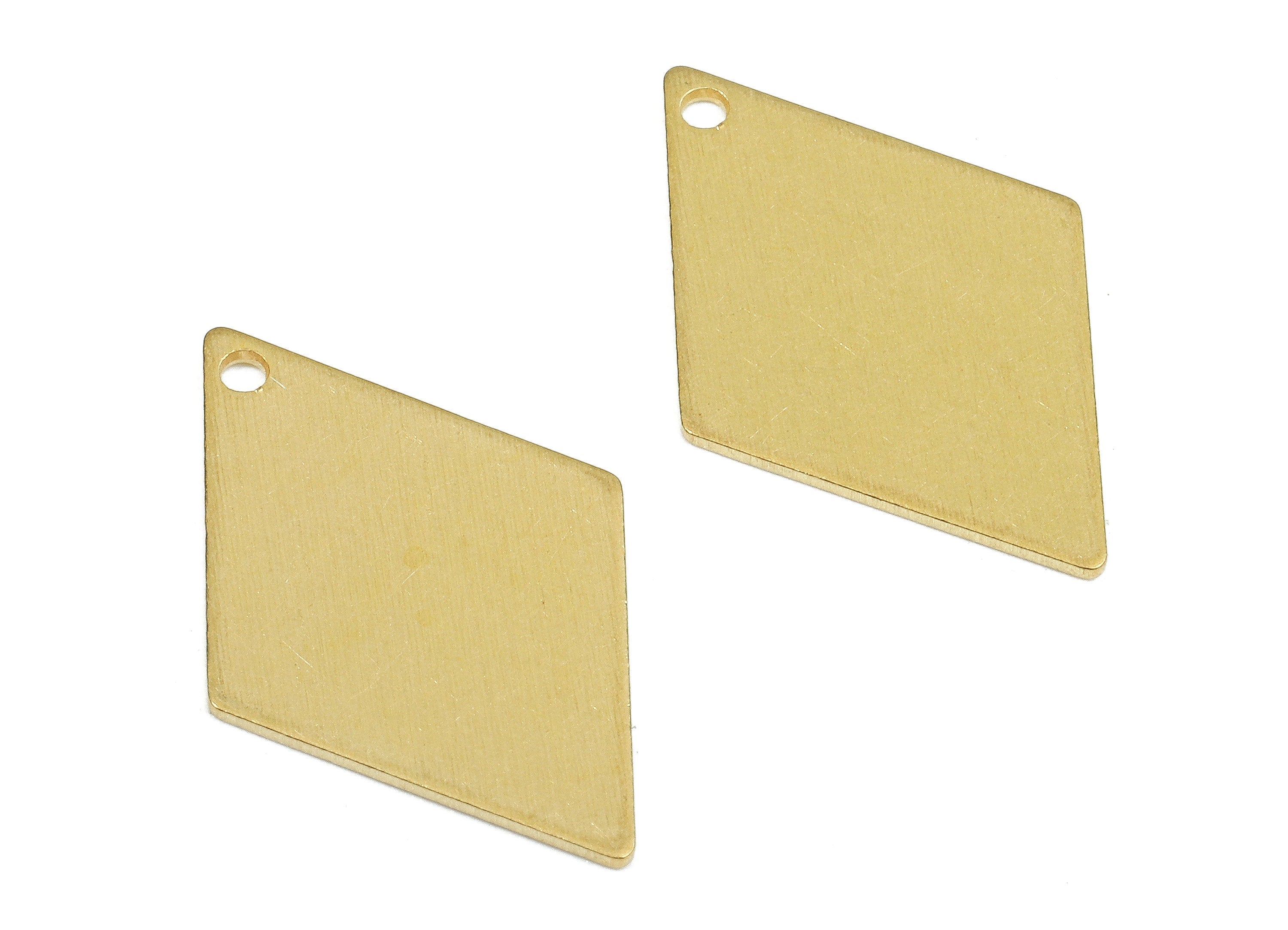 Personalized stamping blank - Brass Diamond Charms - Raw Brass Diamond Earrings and Pendant - Brass Diamond Necklace- 21.x14x0.6mm - PP2472 - DOMEDBAZAAR