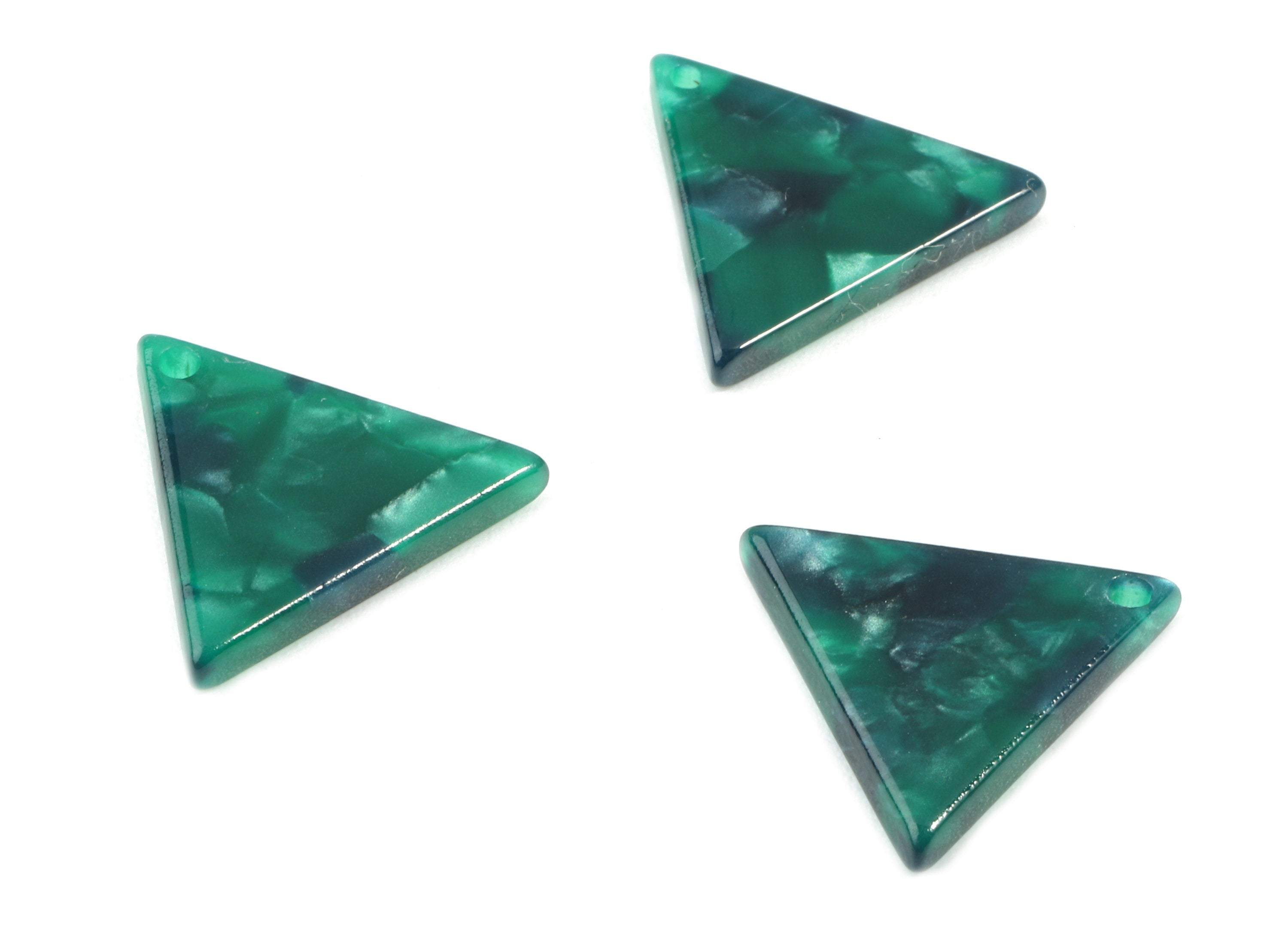 Acetate Triangle Charms - Triangle Earring and Pendant - Earring Findings - Color Code: A13 - 17.44x15.32x2.5mm - AC1797-A13 - DOMEDBAZAAR