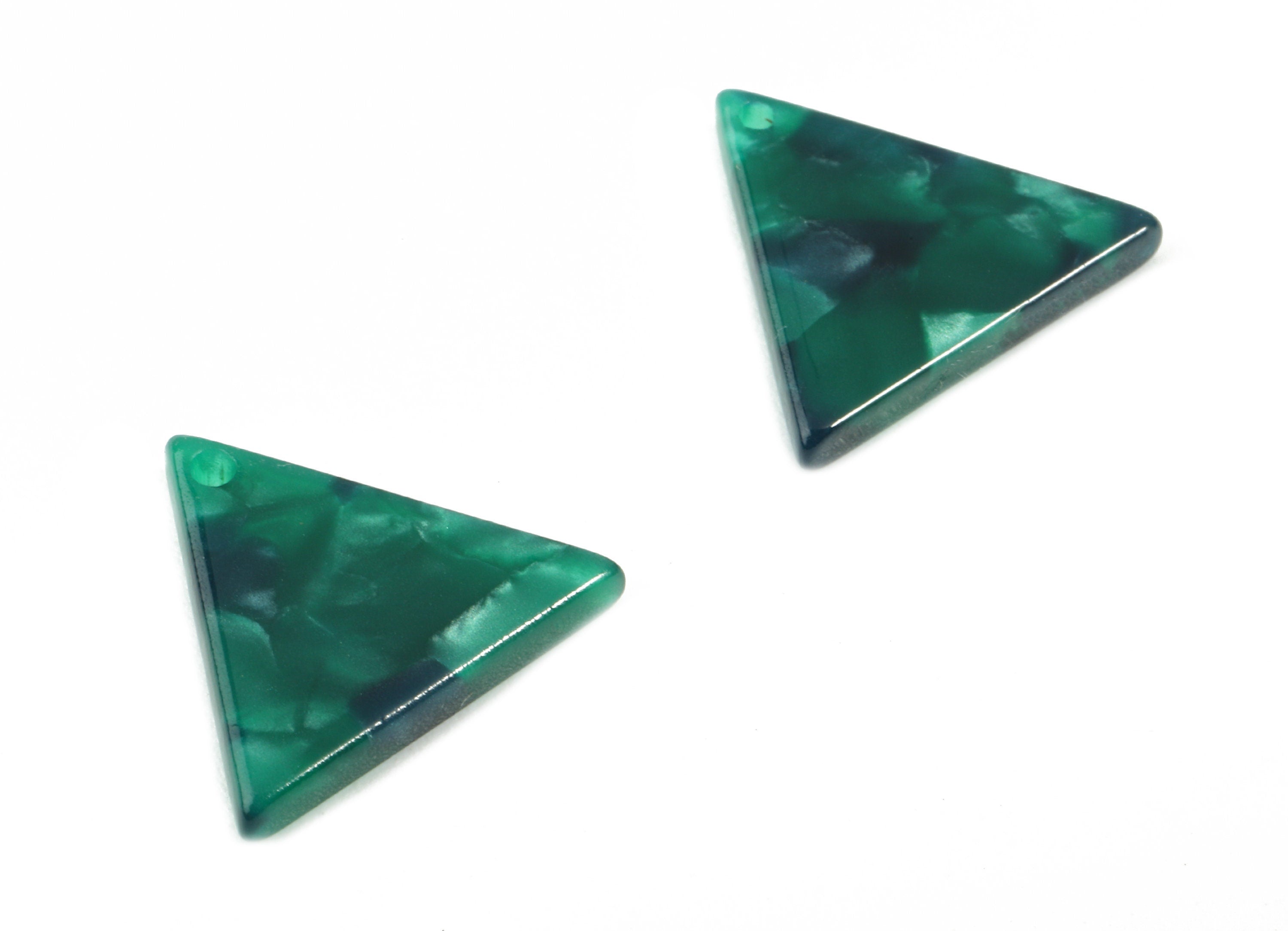 Acetate Triangle Charms - Triangle Earring and Pendant - Earring Findings - Color Code: A13 - 17.44x15.32x2.5mm - AC1797-A13 - DOMEDBAZAAR