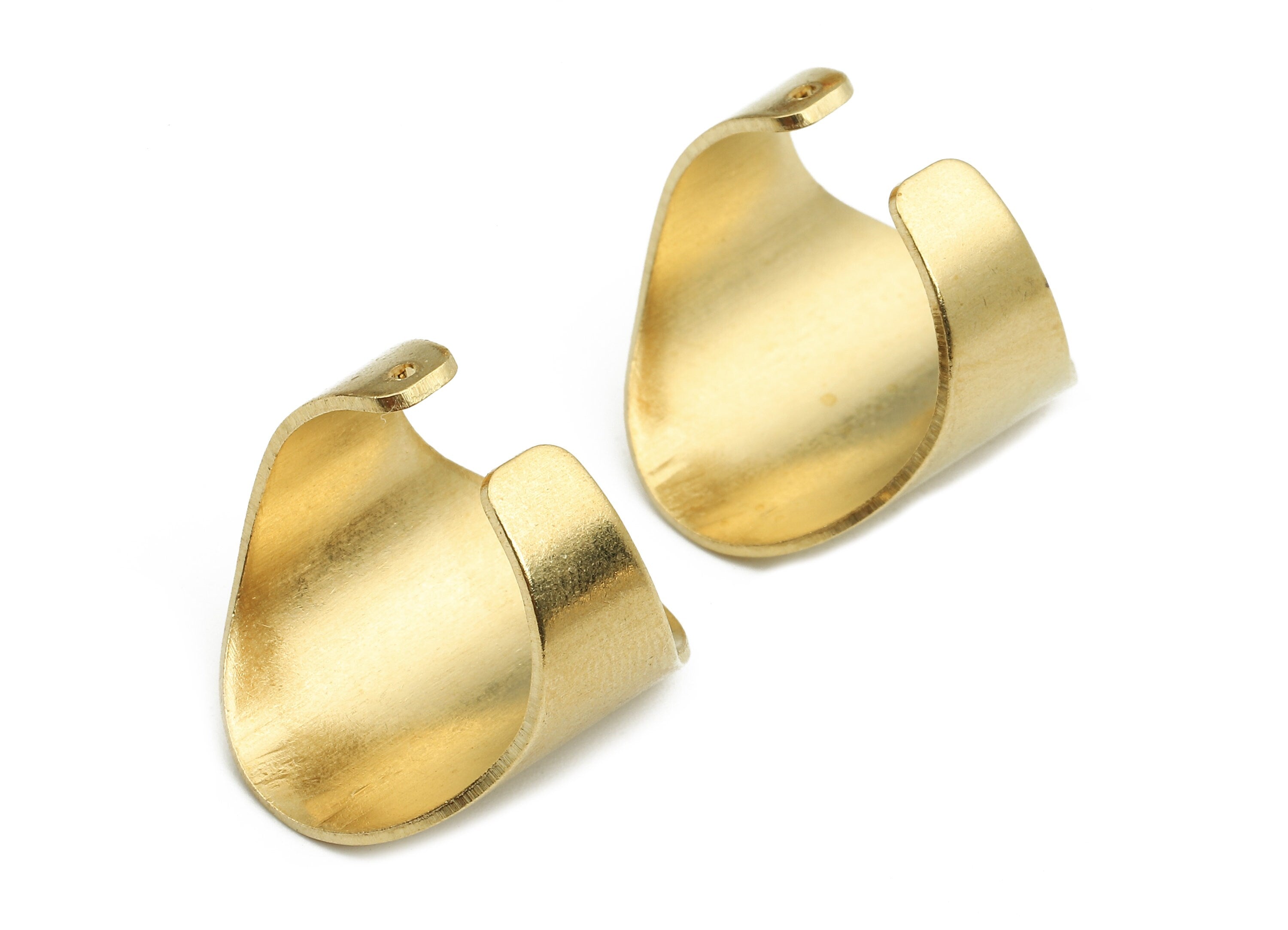 Brass Adjustable Ring Charms - Raw Brass Wide Ring - Tapered Ring Findings - Jewelry Supplies - 21.22x18.63x1.39mm - PP2700 - DOMEDBAZAAR