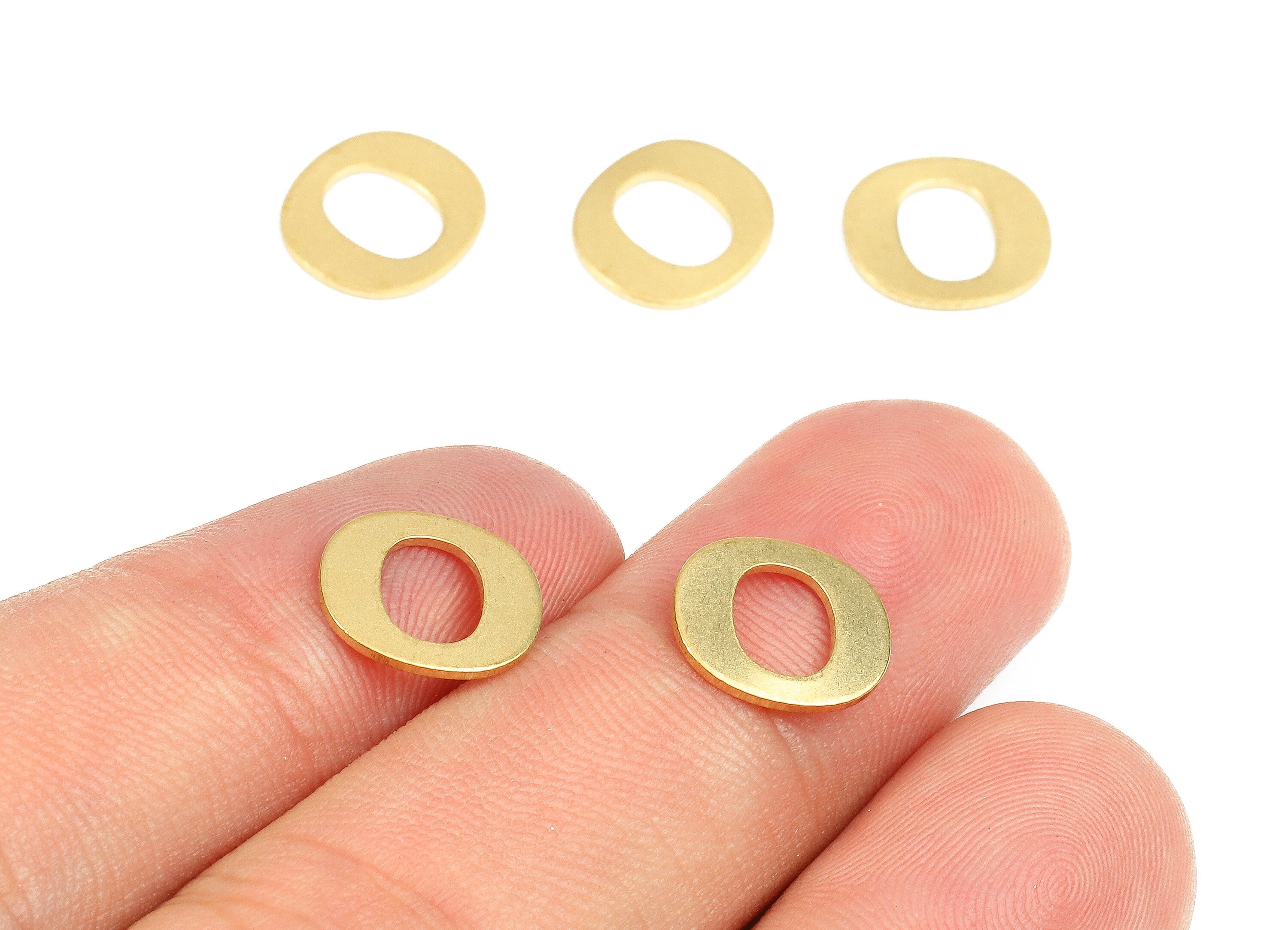 Brass O Blank - Raw Brass Letter O Blank - Brass Letter Wallart Decoration - Brass Alphabet O Blank - 10.79x9.75x1.05mm - PP2769 - DOMEDBAZAAR