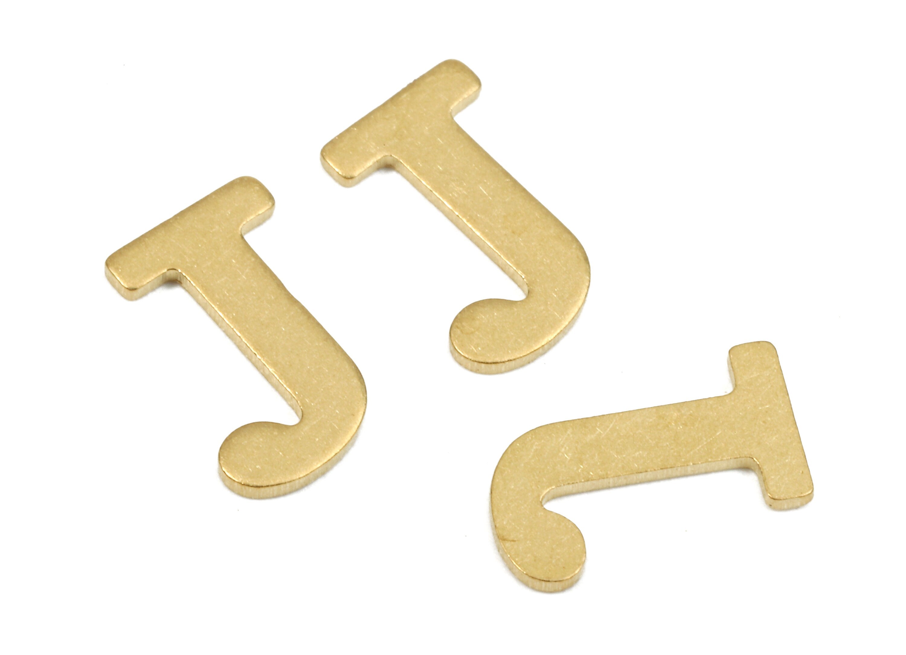 Brass J Blank - Raw Brass Letter J Blank - Brass Letter Wallart Decoration - Brass Alphabet J Blank - 9.71x5.61x0.73mm - PP2764 - DOMEDBAZAAR