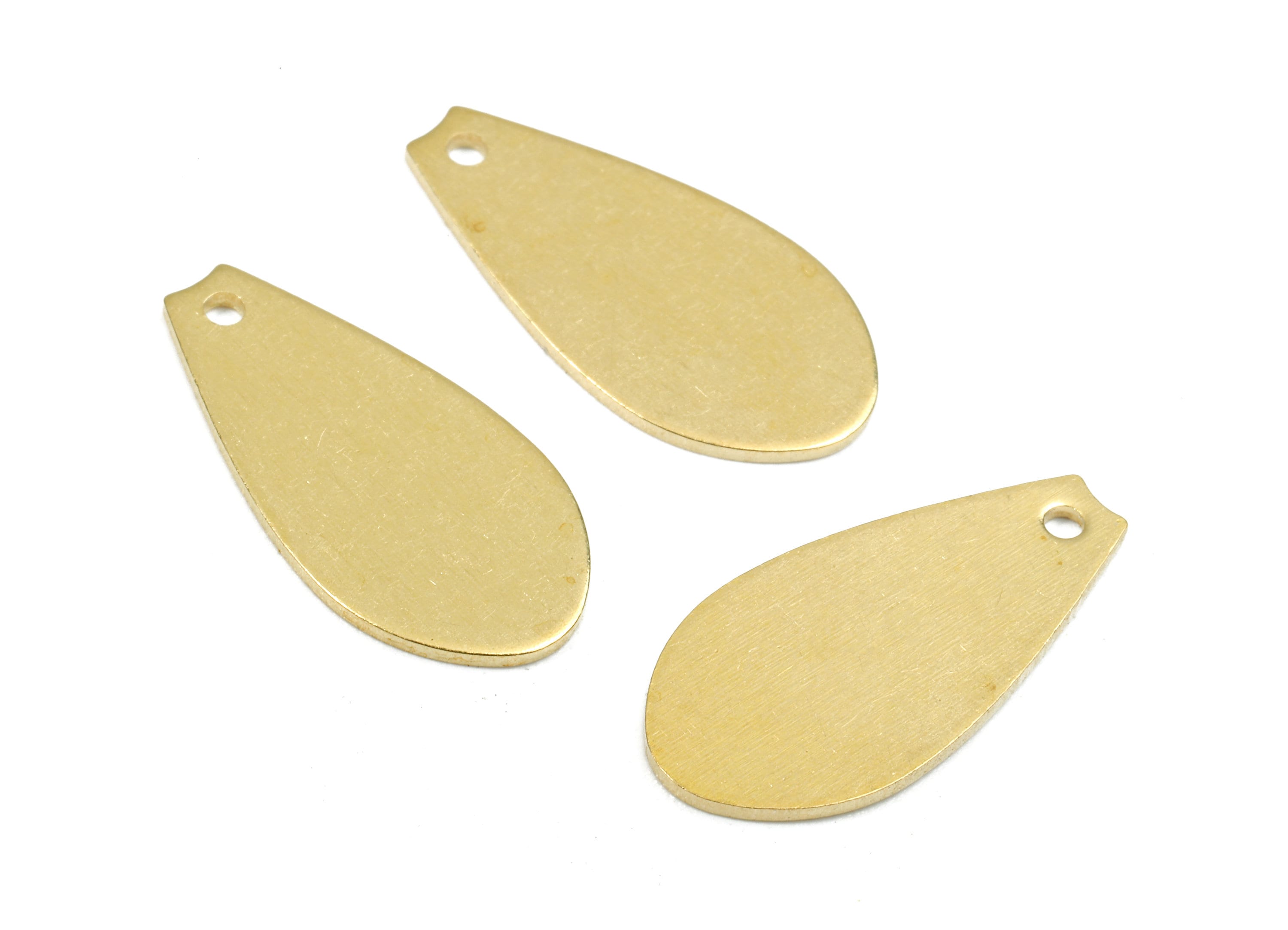 Personalized stamping blank - Brass Drop Charms - Raw Brass Drop Earrings and Pendant - Earring Findings - 20.1x9.73x0.8mm - PP2540 - DOMEDBAZAAR