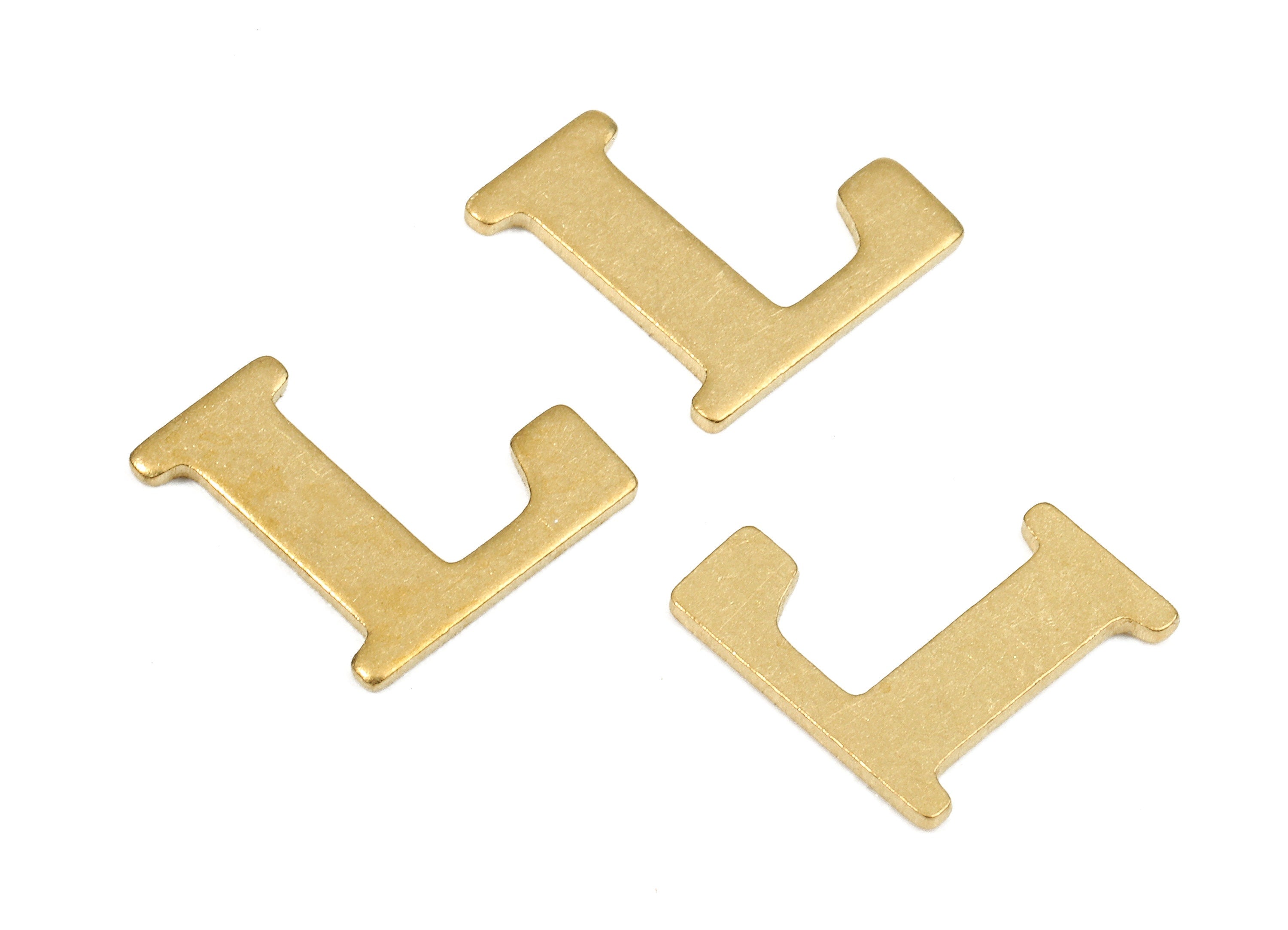 Brass L Blank - Raw Brass Letter L Blank - Brass Letter Wallart Decoration - Brass Alphabet L Blank - 9.84x9.7x0.87mm - PP2766 - DOMEDBAZAAR