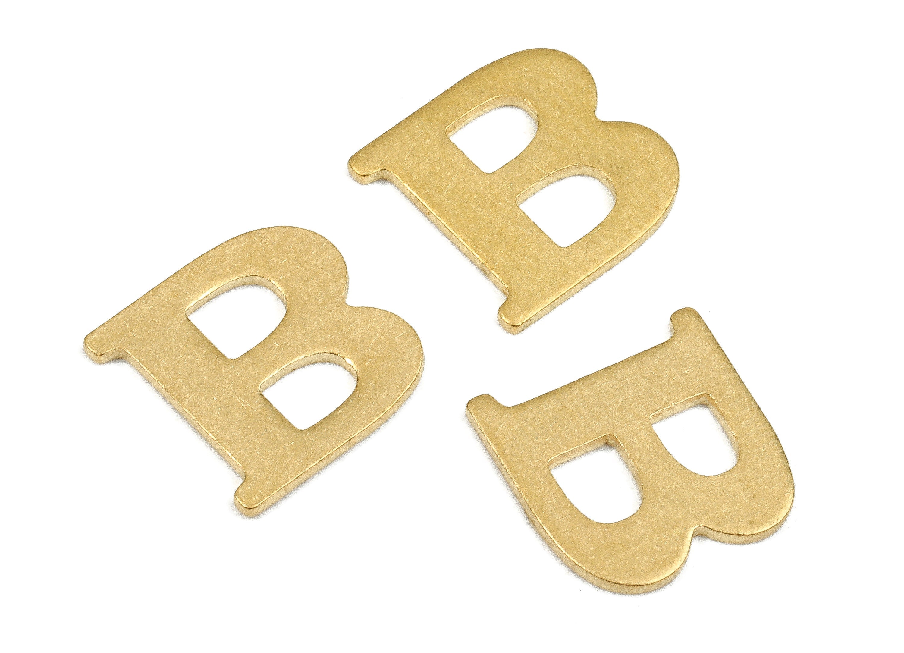 Brass B Blank - Raw Brass Letter B Blank - Brass Letter Wallart Decoration - Brass Alphabet B Blank - 10x9.87x0.8mm - PP2756 - DOMEDBAZAAR