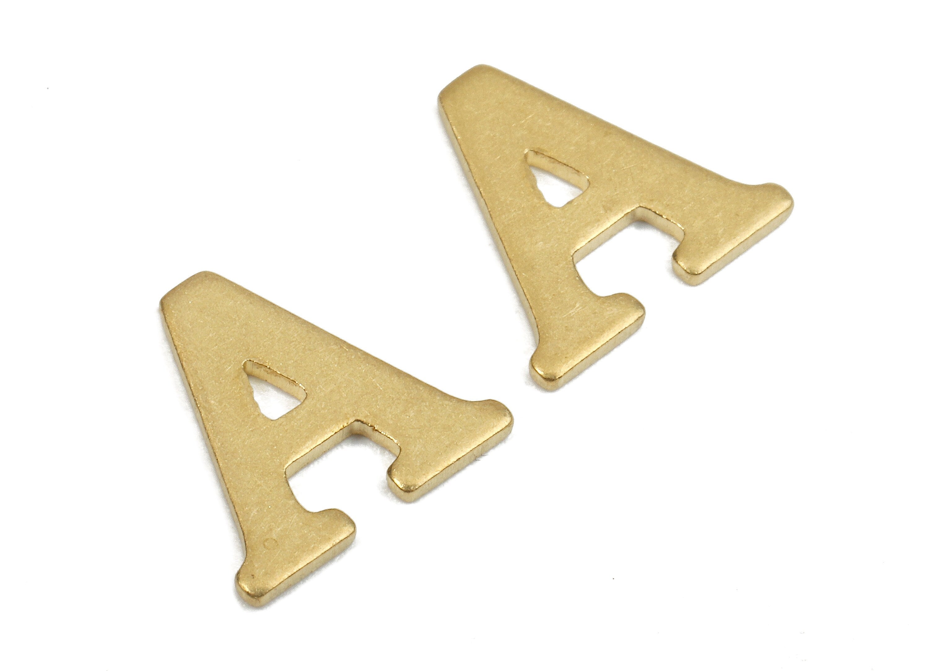 Brass A Blank - Raw Brass Letter A Blank - Brass Letter Wallart Decoration - Brass Alphabet A Blank - 11.67x9.5x0.74mm - PP2755 - DOMEDBAZAAR
