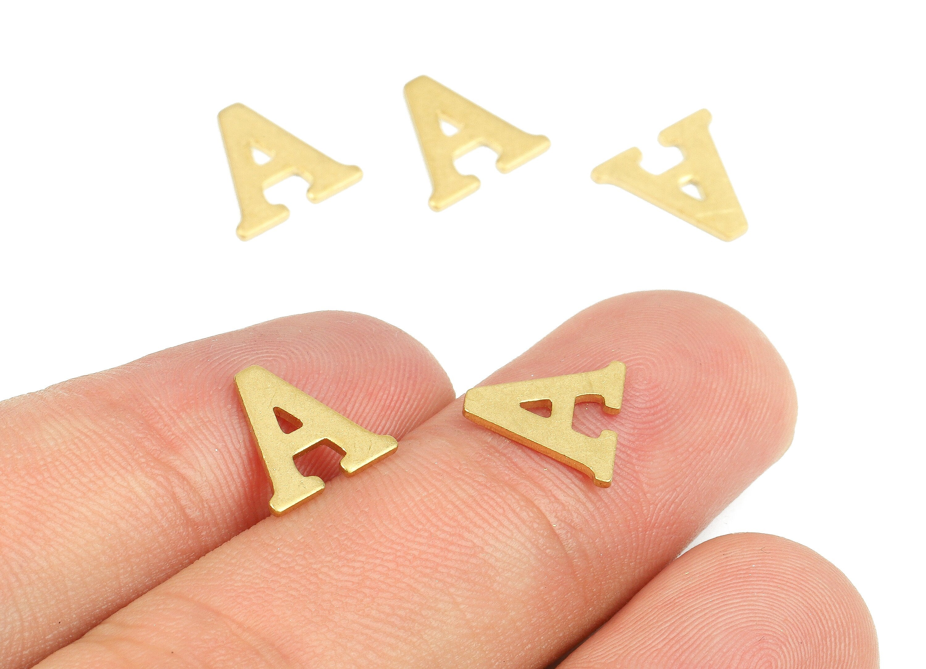 Brass A Blank - Raw Brass Letter A Blank - Brass Letter Wallart Decoration - Brass Alphabet A Blank - 11.67x9.5x0.74mm - PP2755 - DOMEDBAZAAR