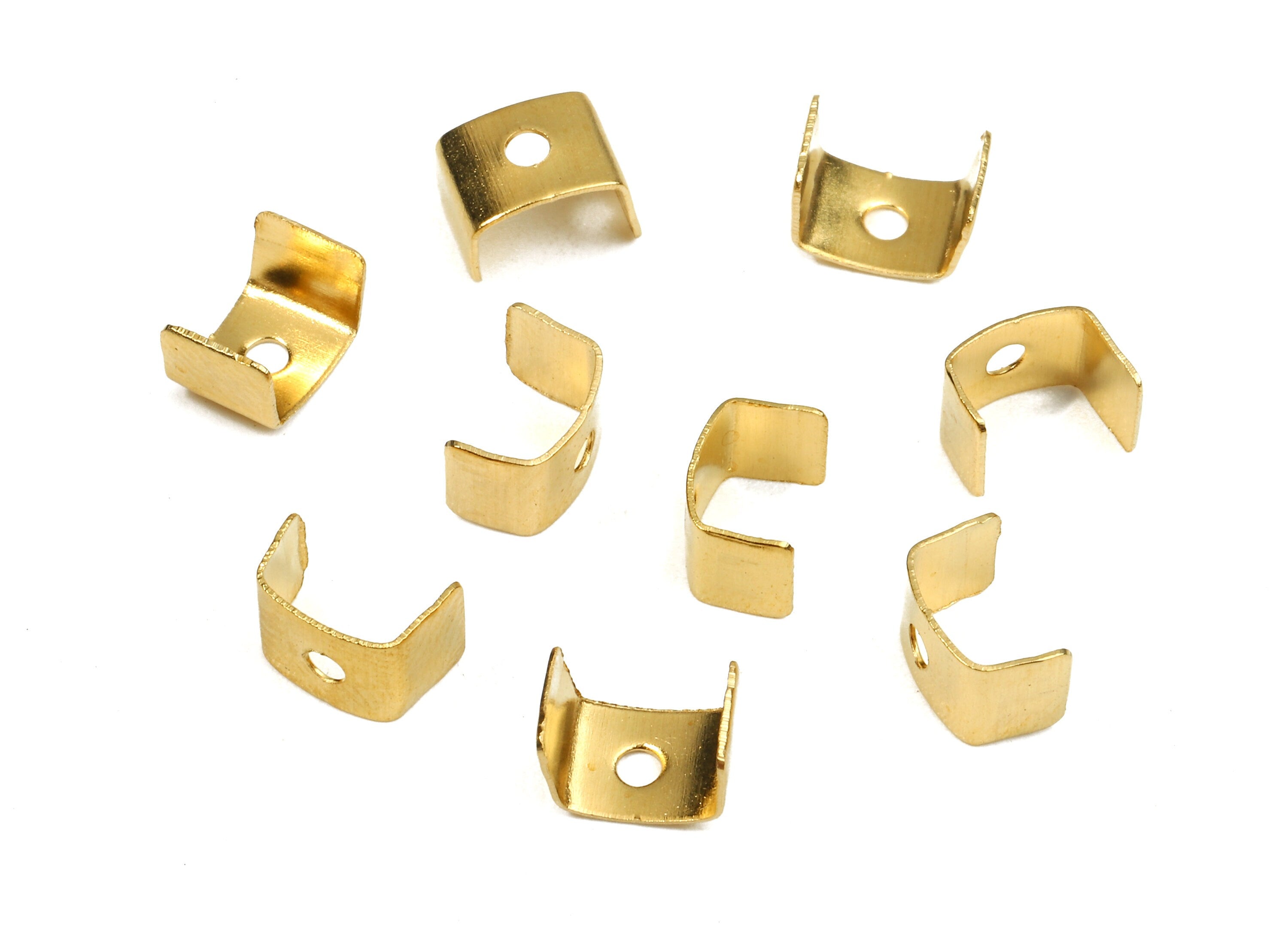 Brass Bead Connectors - Brass Copper Cap - Geometric Connectors - Brass Link Accessories - Jewelry Supplies - 5.96x4.91x0.33mm - PP2711 - DOMEDBAZAAR